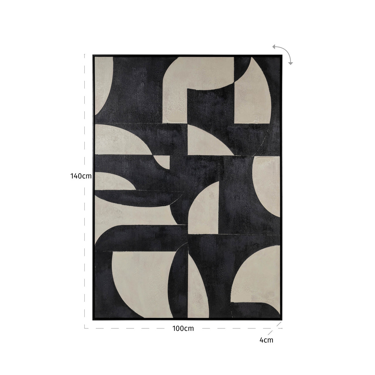 Splendor Black Wall Art by Richmond Interiors