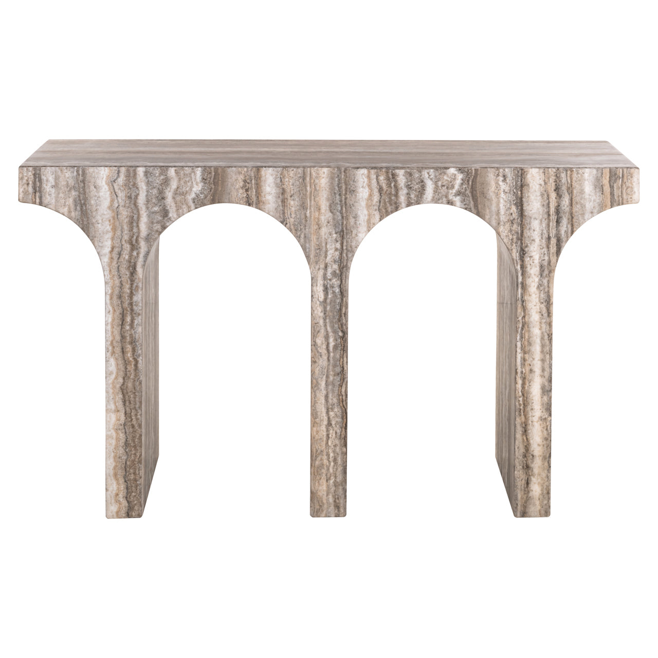 Dulce Grey Marble Arched Console Table by Richmond Interiors