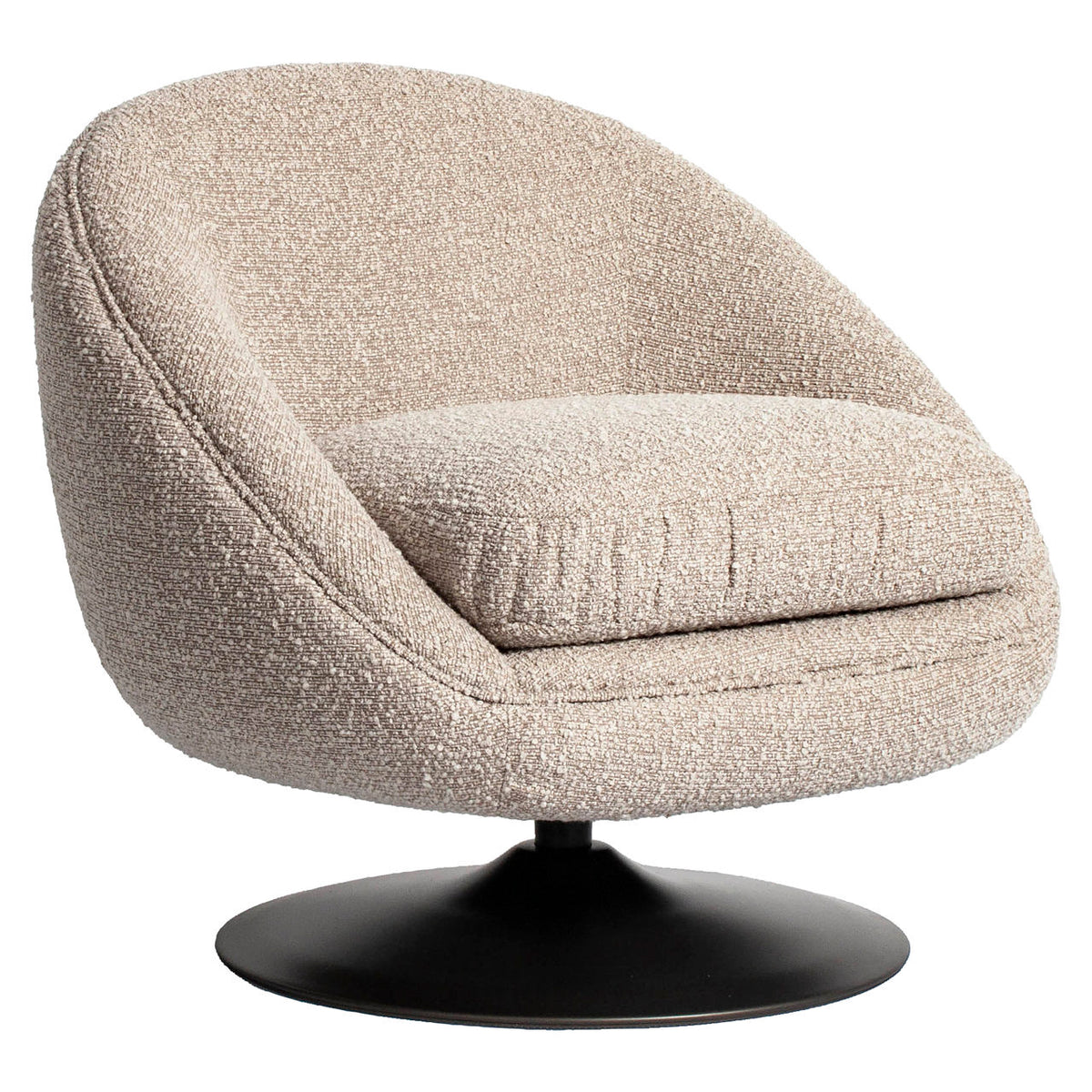 Lounge chair Nodo natural chunky swivel by Richmond Interiors