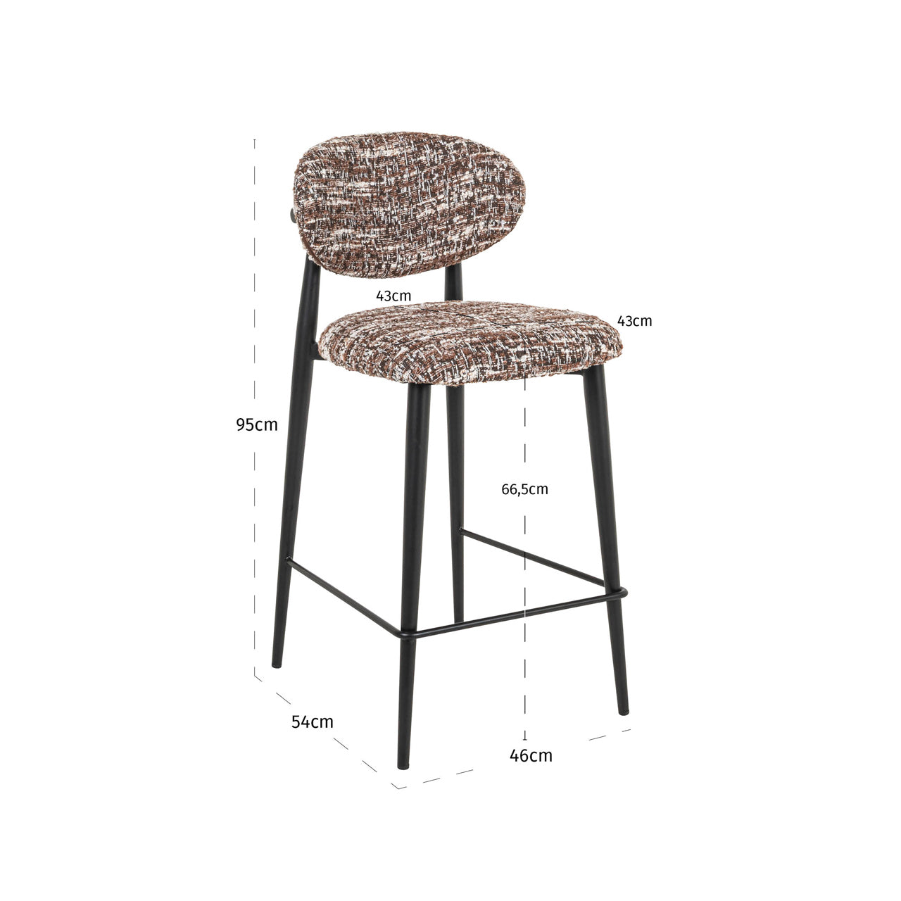 Counter stool Dantes hazel by Richmond Interiors