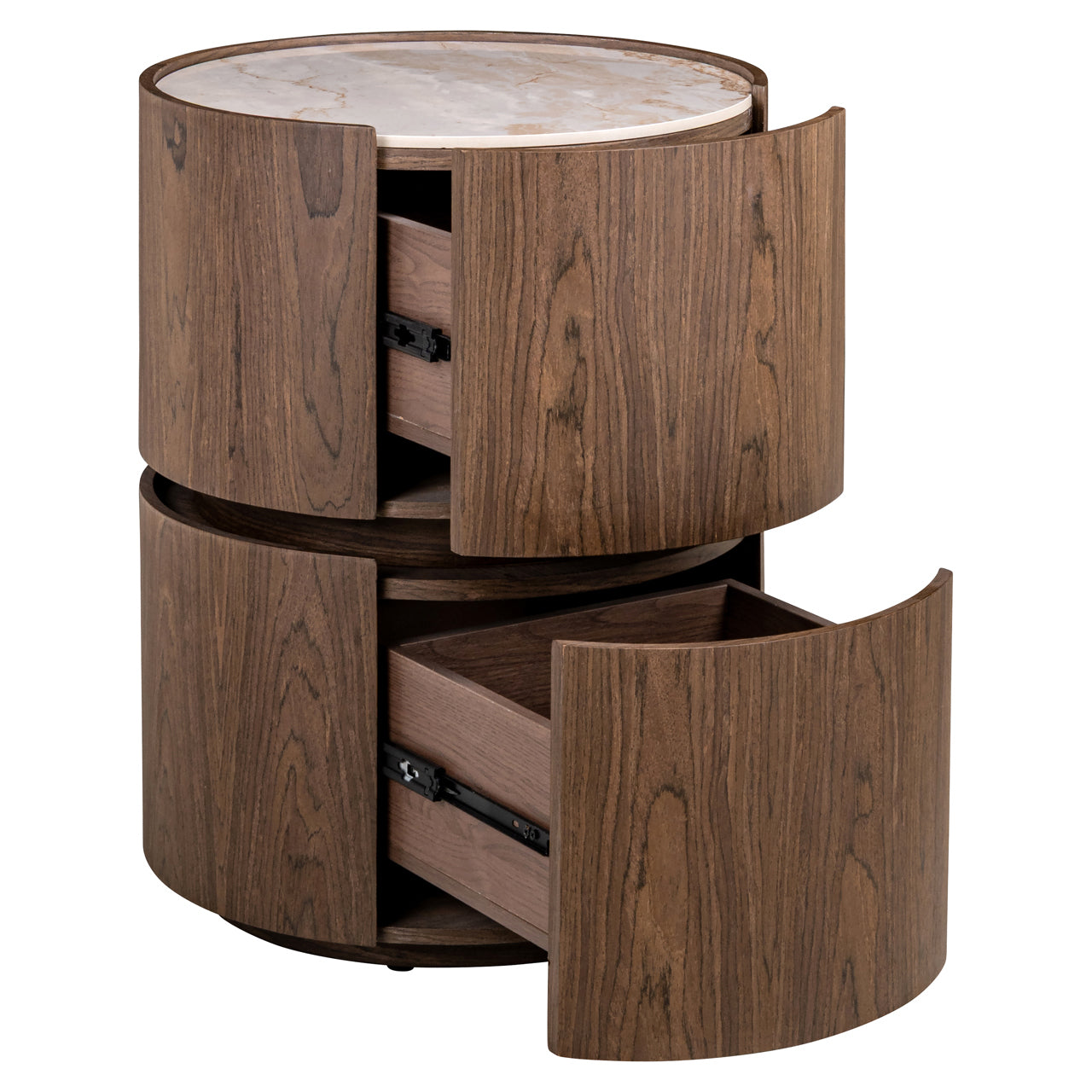 Nightstand Ellery brown 2-drawers by Richmond Interiors