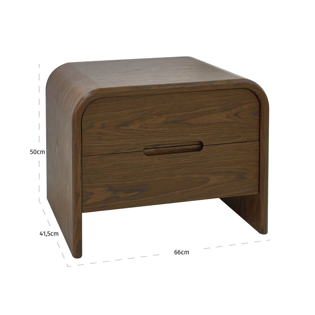 Nightstand Bedford brown 2-drawers by Richmond Interiors