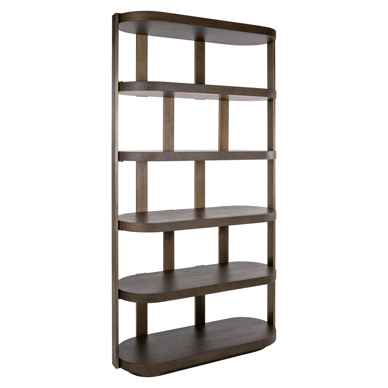 Ellington Brown Oak Veneer Display Cabinet by Richmond Interiors