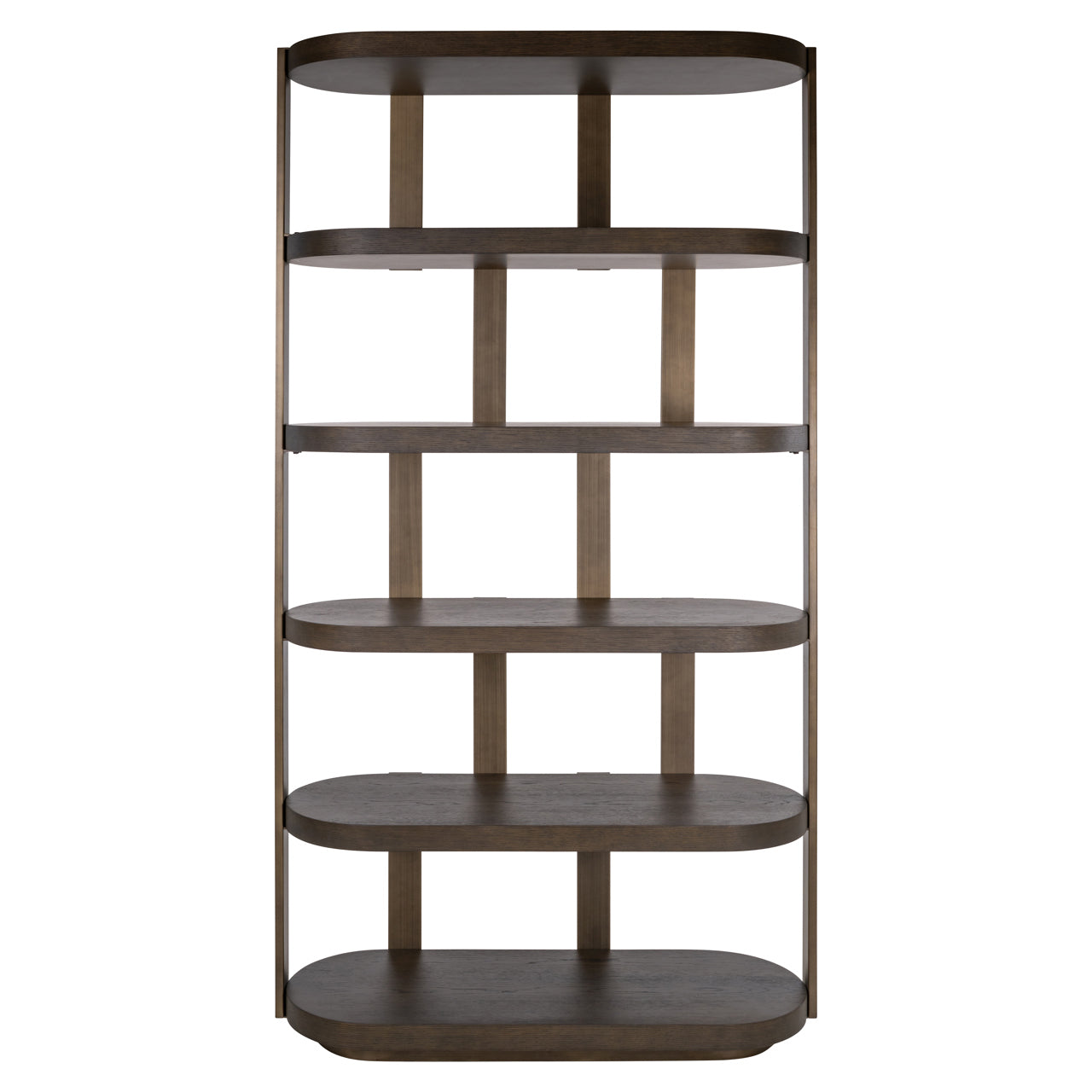 Ellington Brown Oak Veneer Display Cabinet by Richmond Interiors