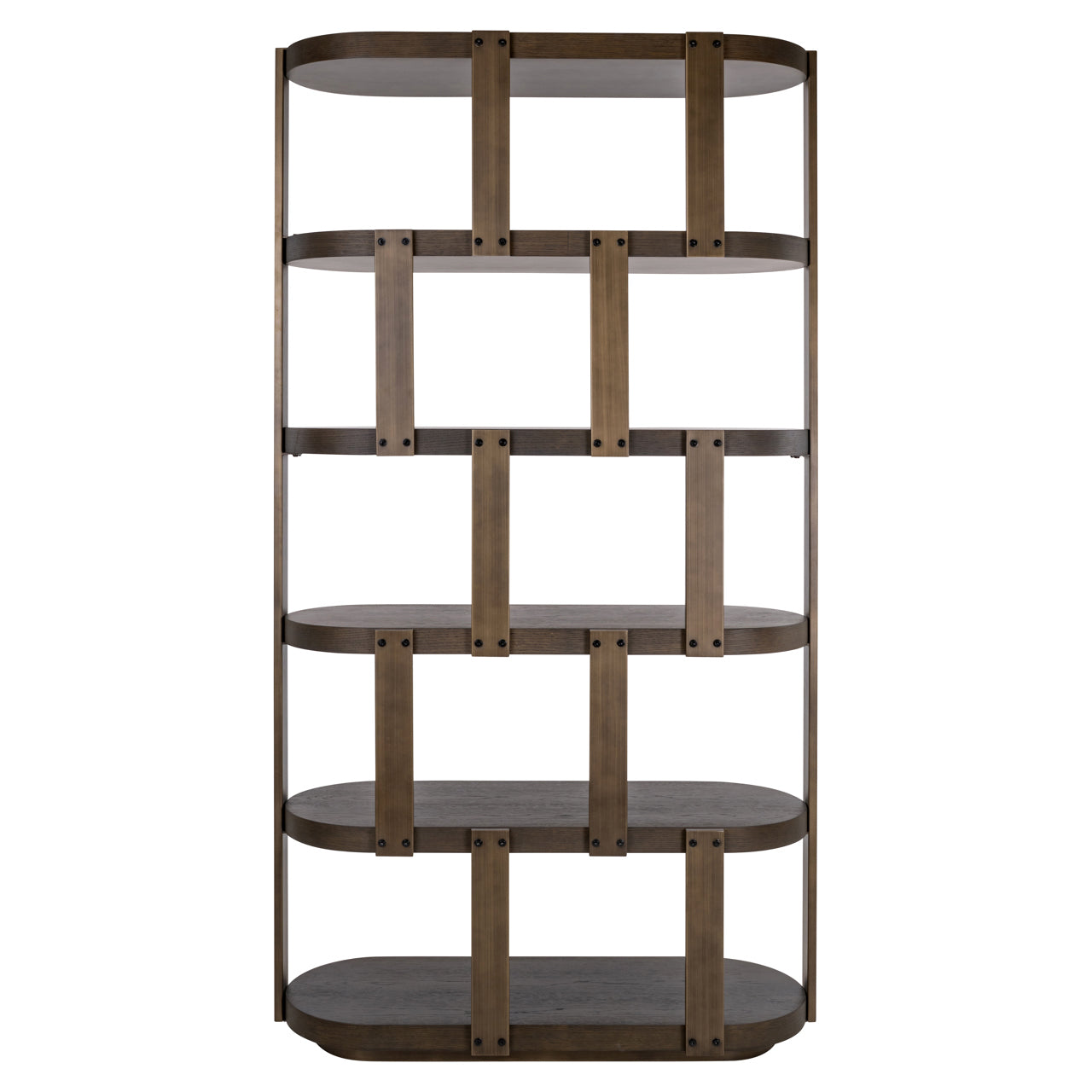 Ellington Brown Oak Veneer Display Cabinet by Richmond Interiors