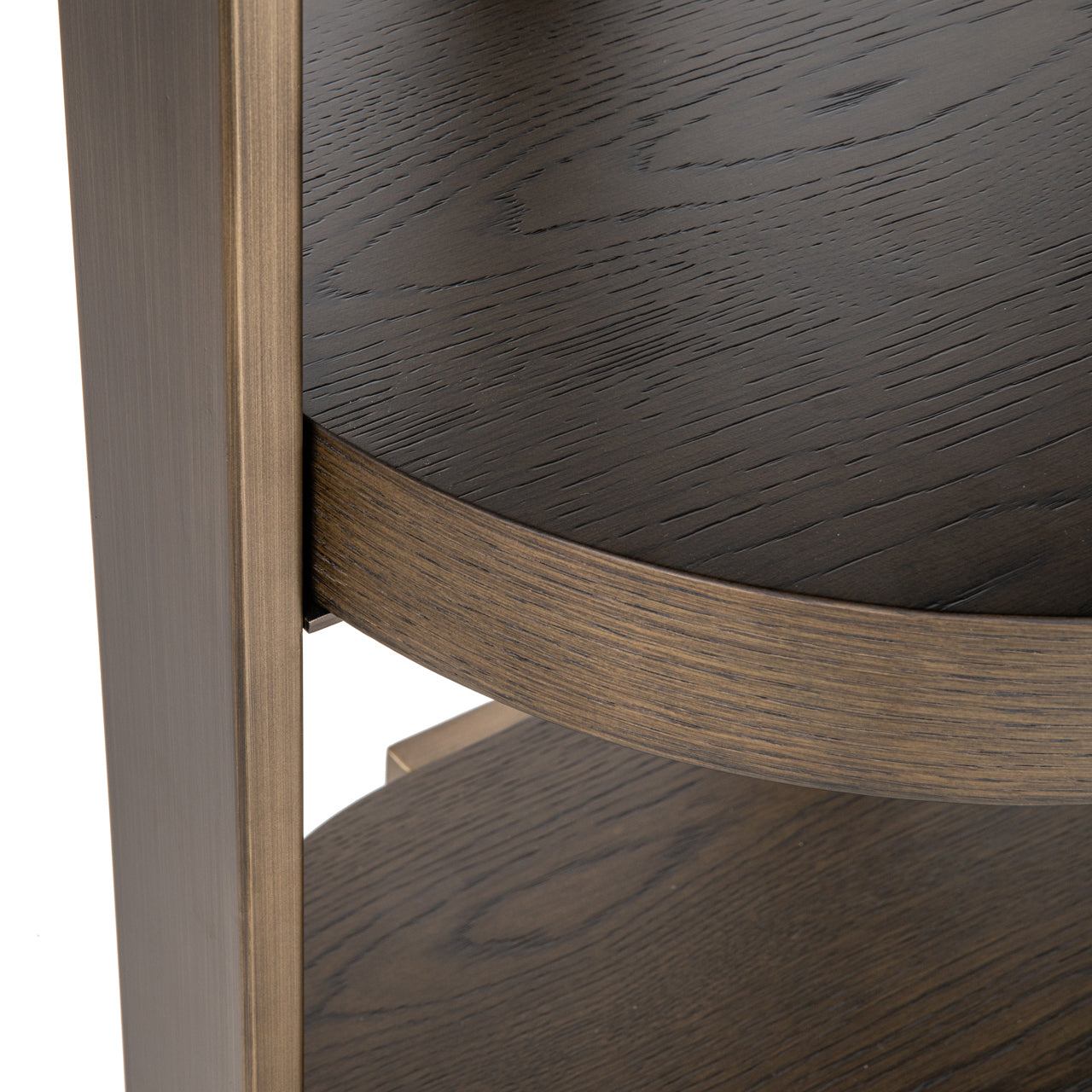 Ellington Brown Oak Veneer Display Cabinet by Richmond Interiors