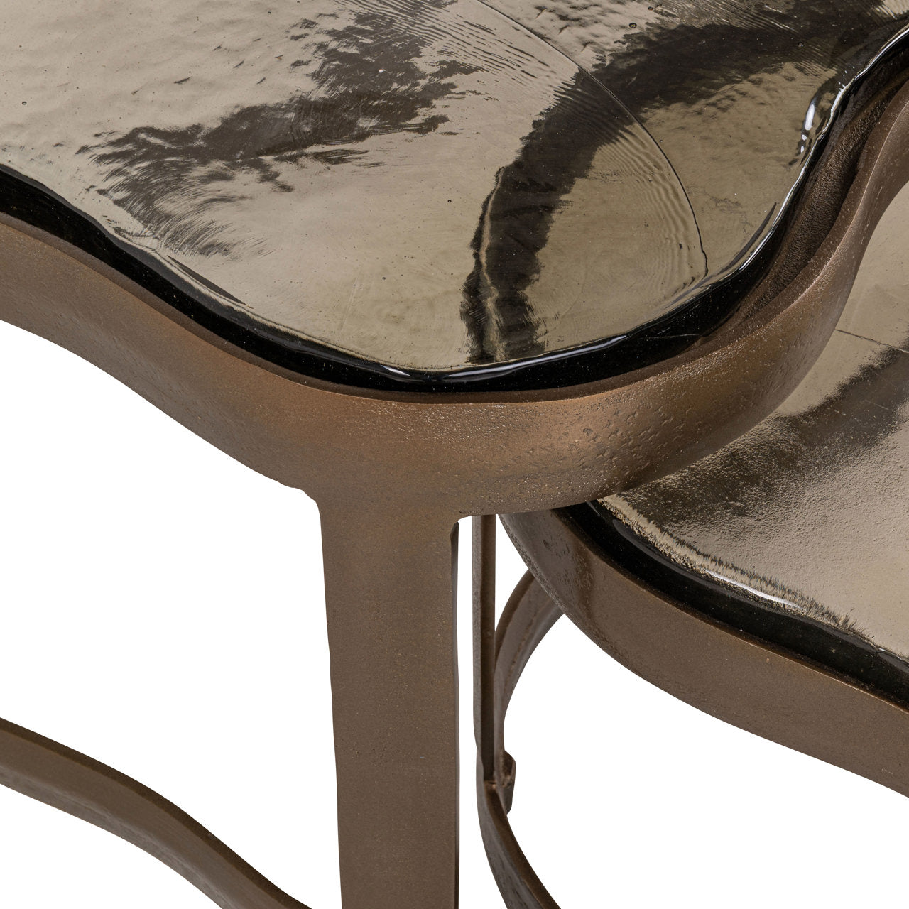 Coffee table Fairfield brass antique (Set of 2) by Richmond Interiors
