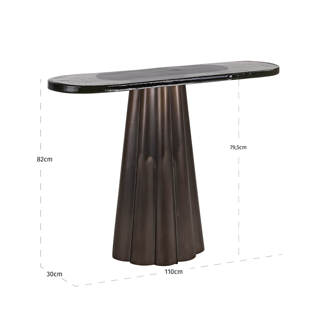 Console Barwick brass antique by Richmond Interiors