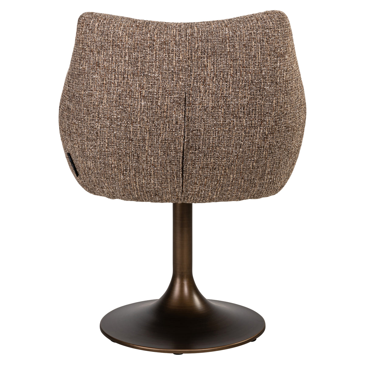 Dining chair Aldo brown tweed swivel by Richmond Interiors