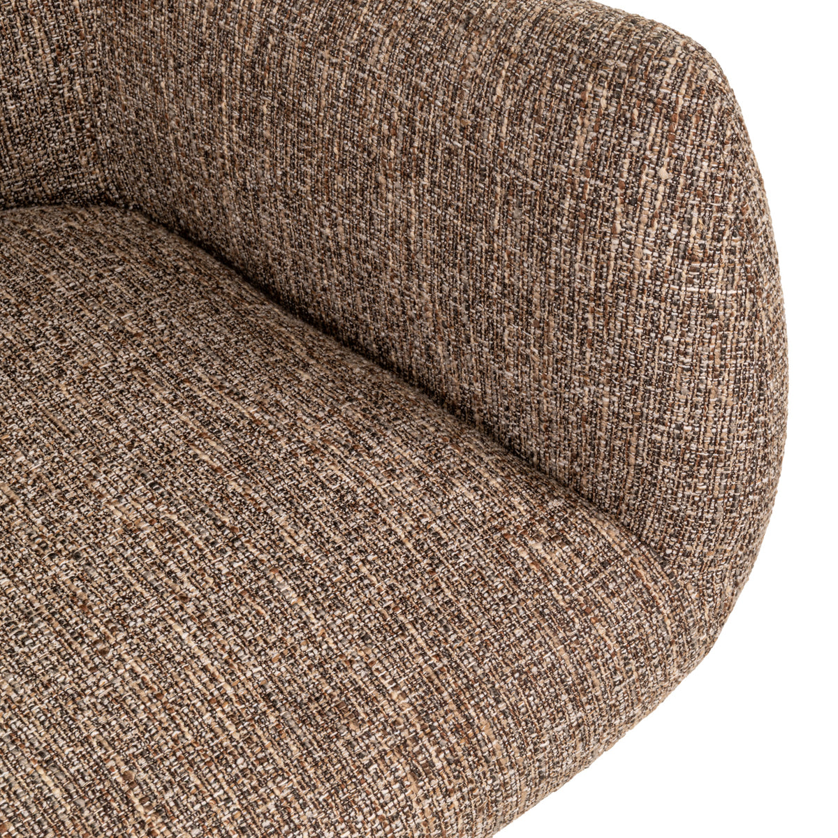 Dining chair Aldo brown tweed swivel by Richmond Interiors