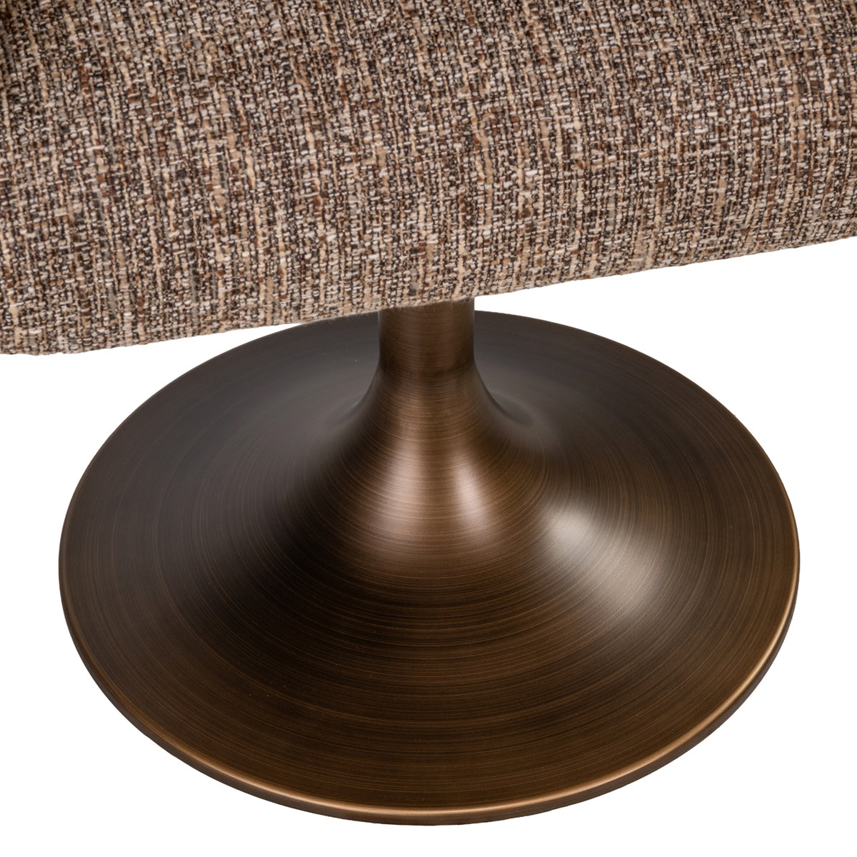 Dining chair Aldo brown tweed swivel by Richmond Interiors