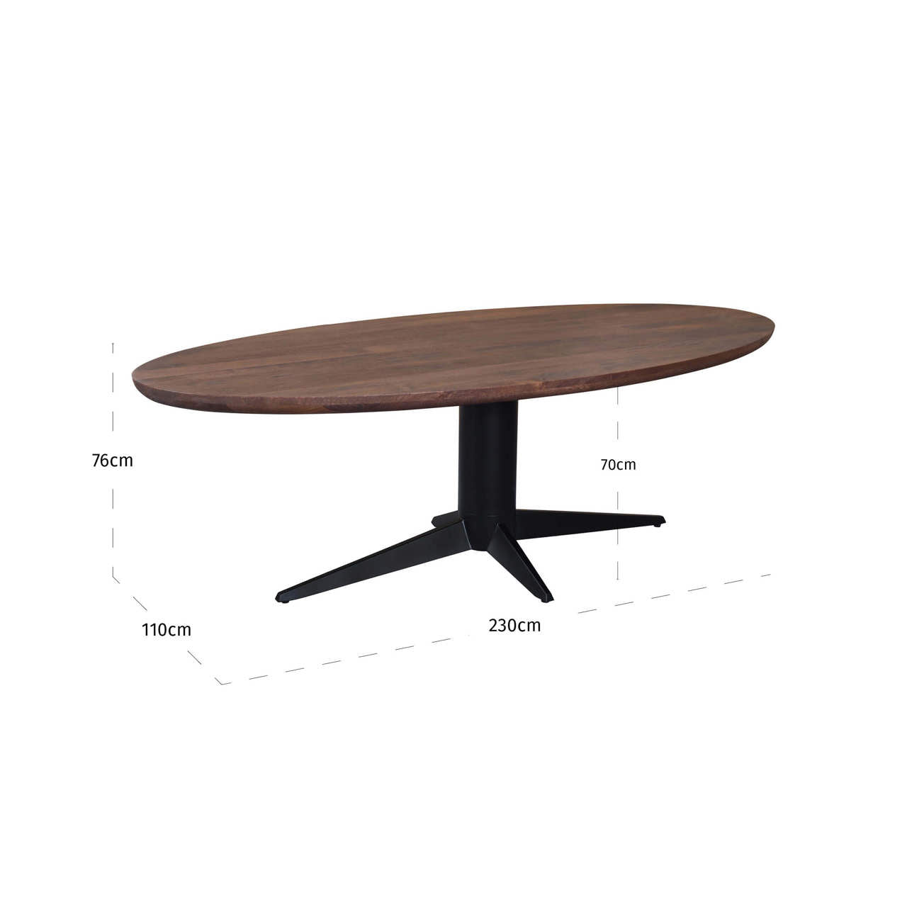 Dining table Stafford spicebrown oval 230 by Richmond Interiors