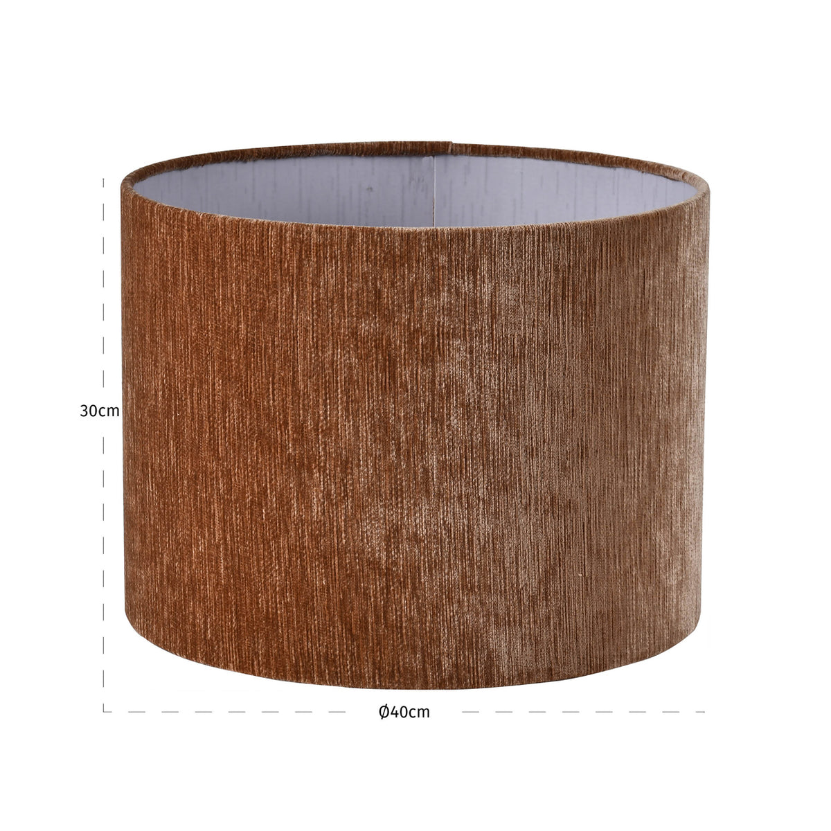 Lampshade Ziba Be straight mocha mousse 40Ø by Richmond Interiors