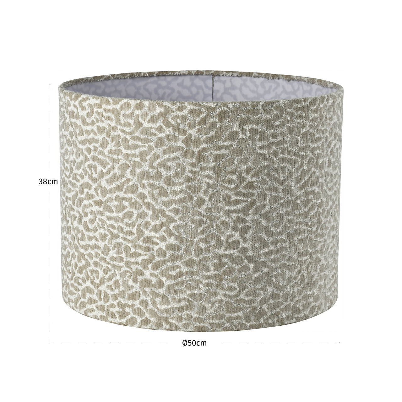 Lampshade Zena beige leopard 50Ø by Richmond Interiors