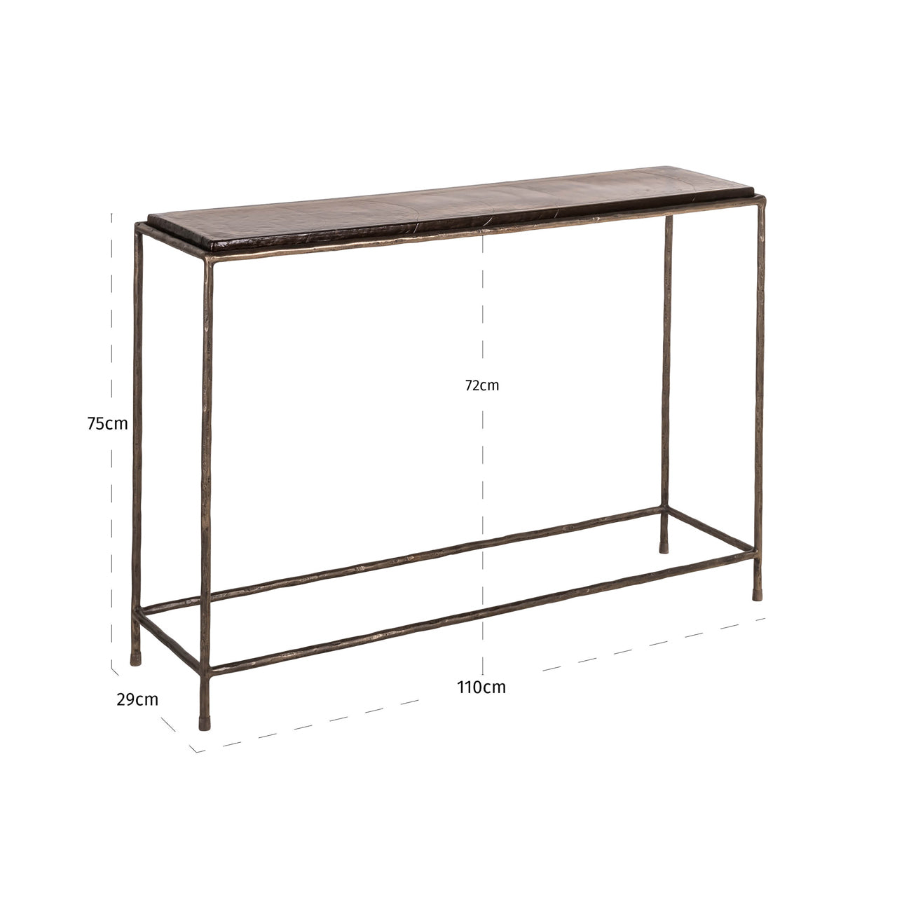 Villano Bronze Console Table by Richmond Interiors