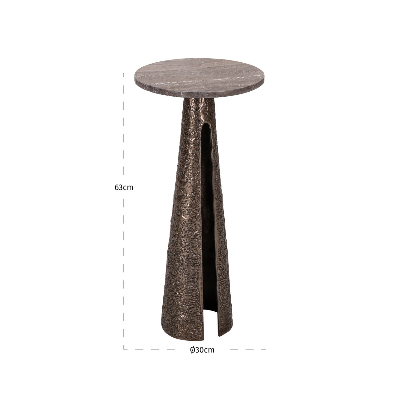 Eldora Bronze End Table - 30cm by Richmond Interiors