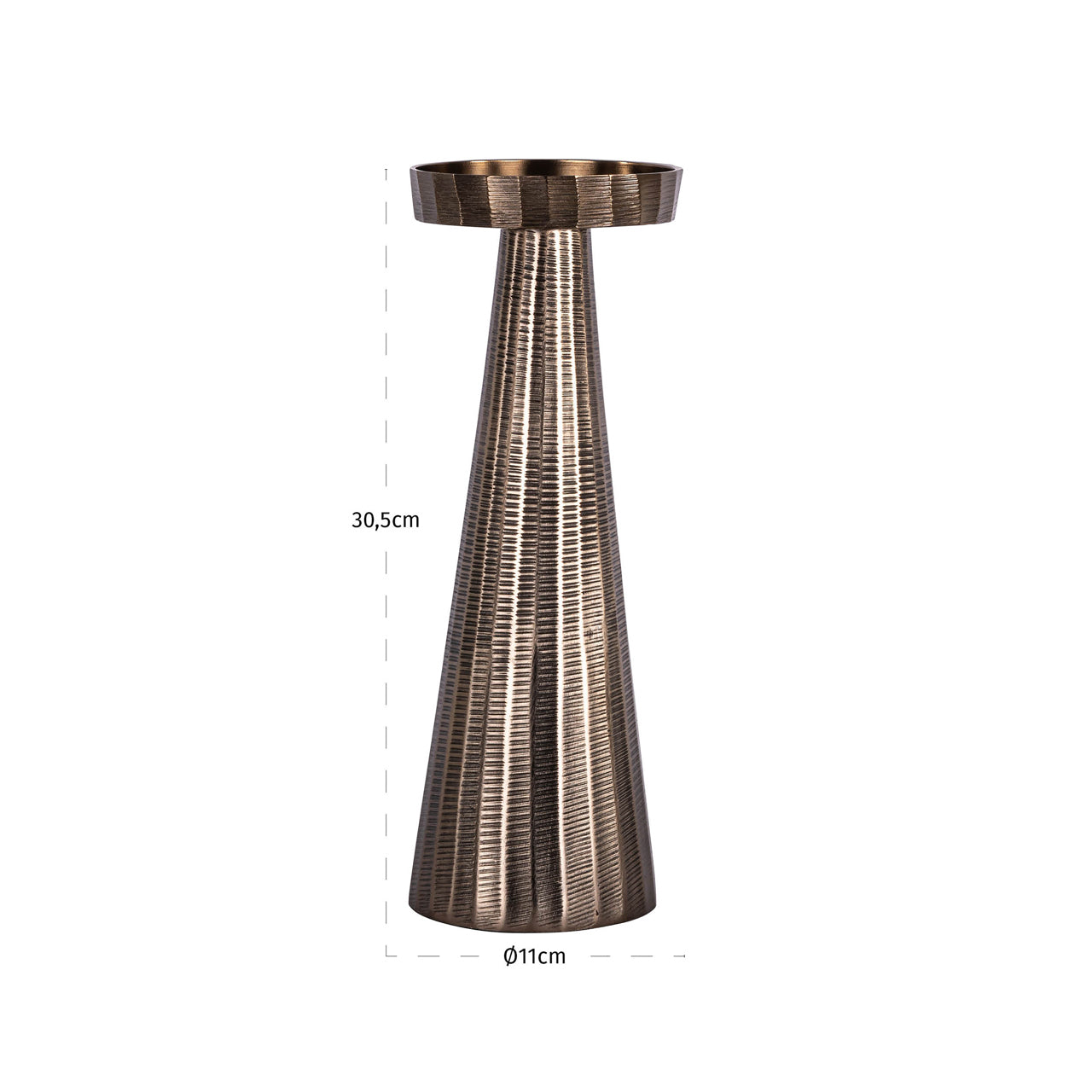 Candle holder Evola bronze S by Richmond Interiors