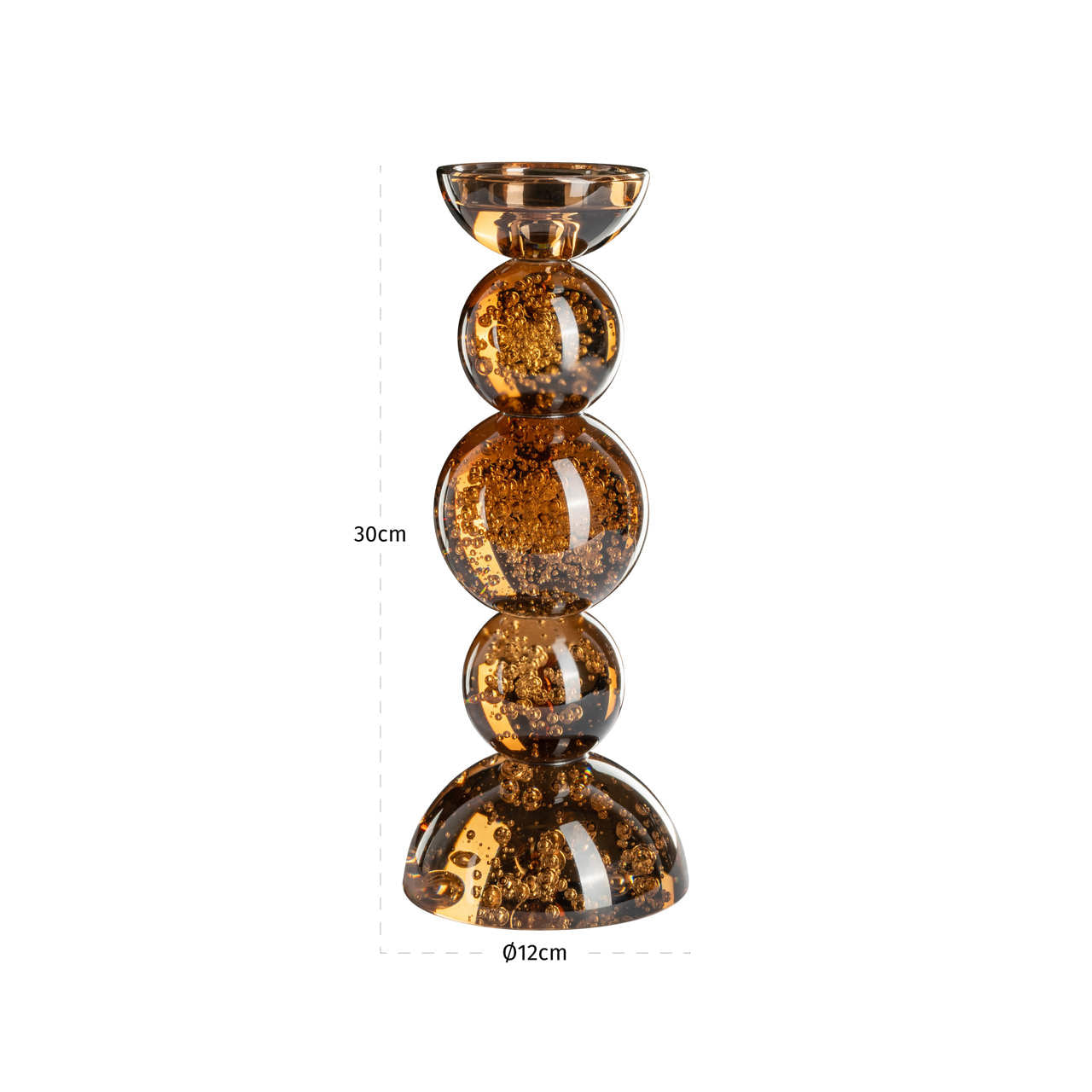 Candle holder Jolita brown S by Richmond Interiors