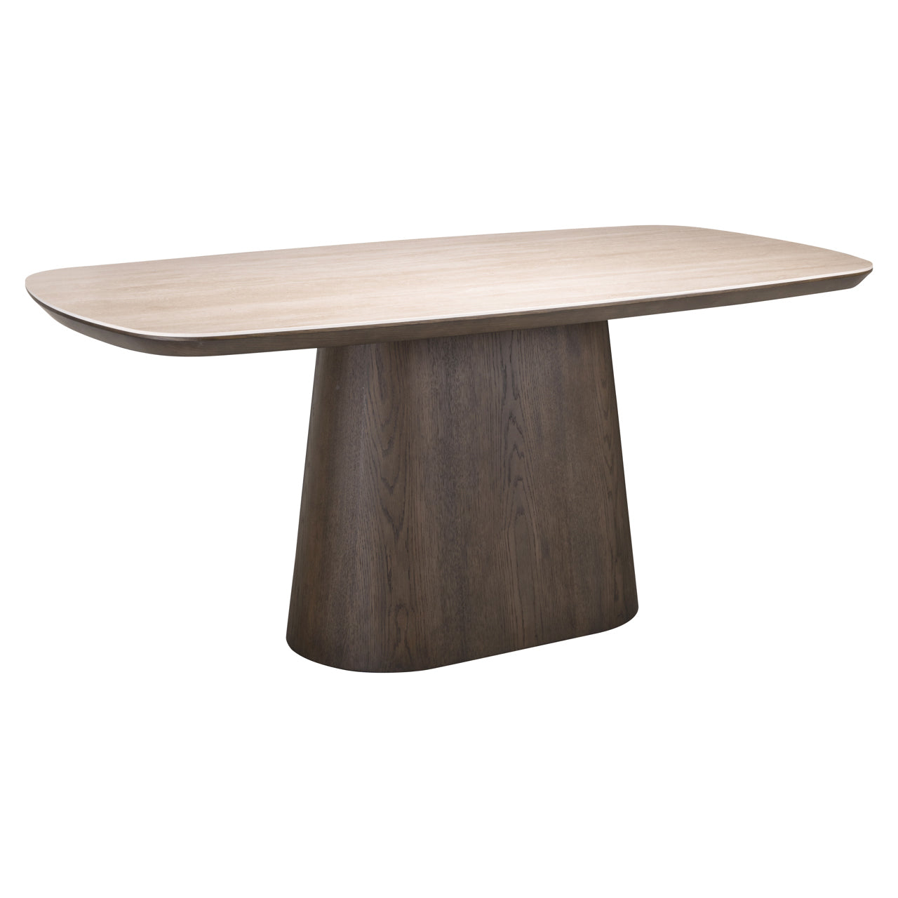 Ritz Brown Oak Veneer & Ceramic Top Dining Table - 200cm by Richmond Interiors