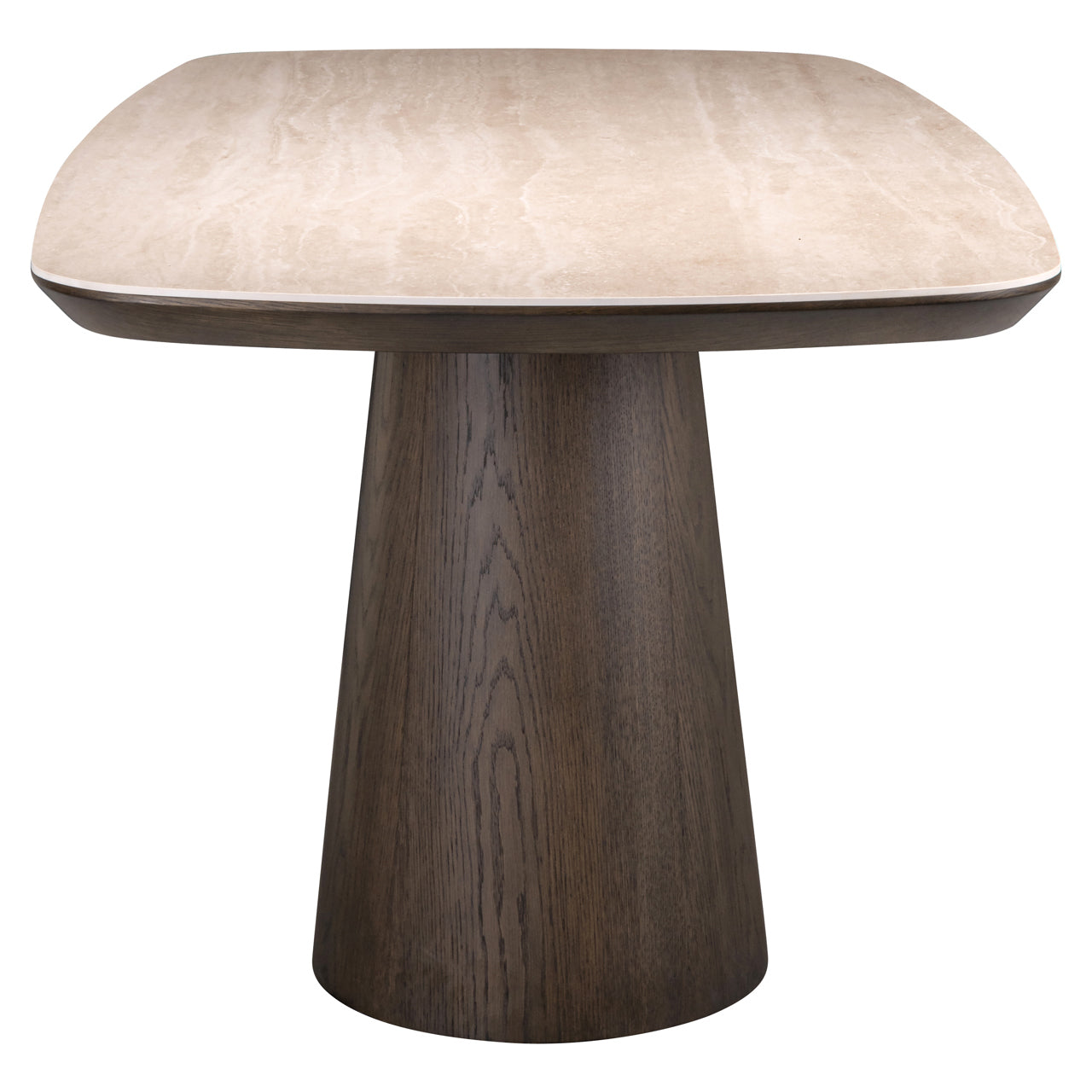 Ritz Brown Oak Veneer & Ceramic Top Dining Table - 200cm by Richmond Interiors