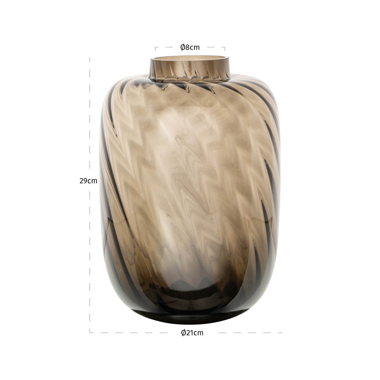 Vase Elora brown small by Richmond Interiors
