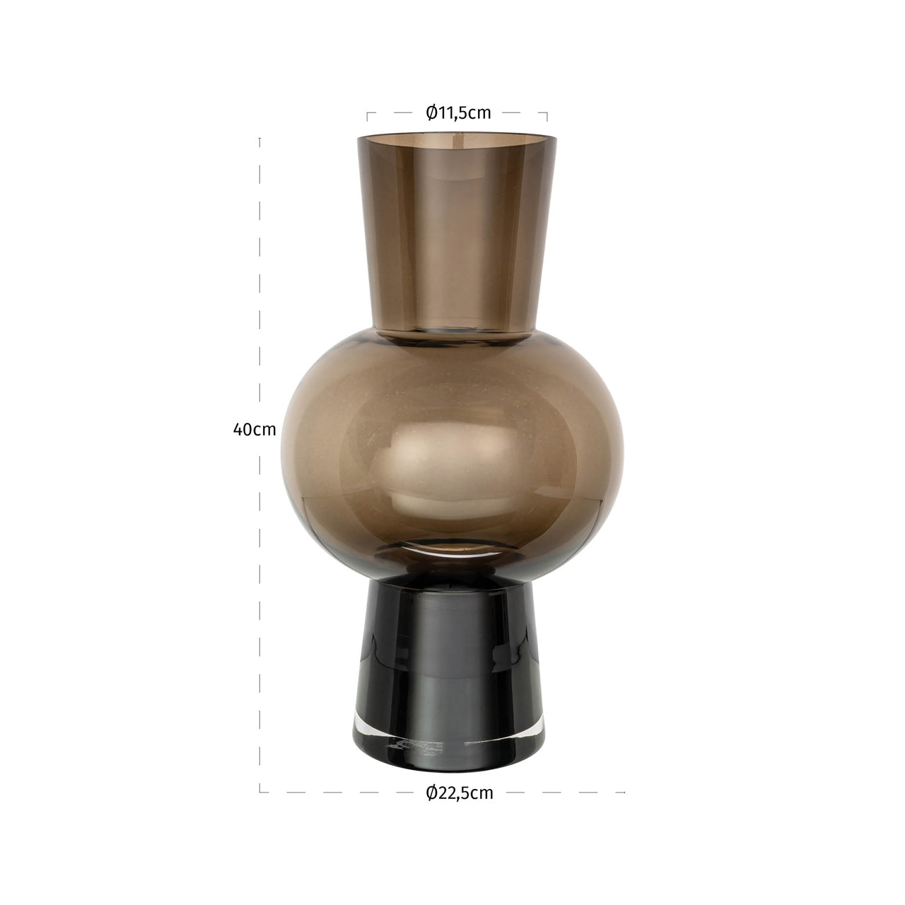 Vase Liora brown large by Richmond Interiors