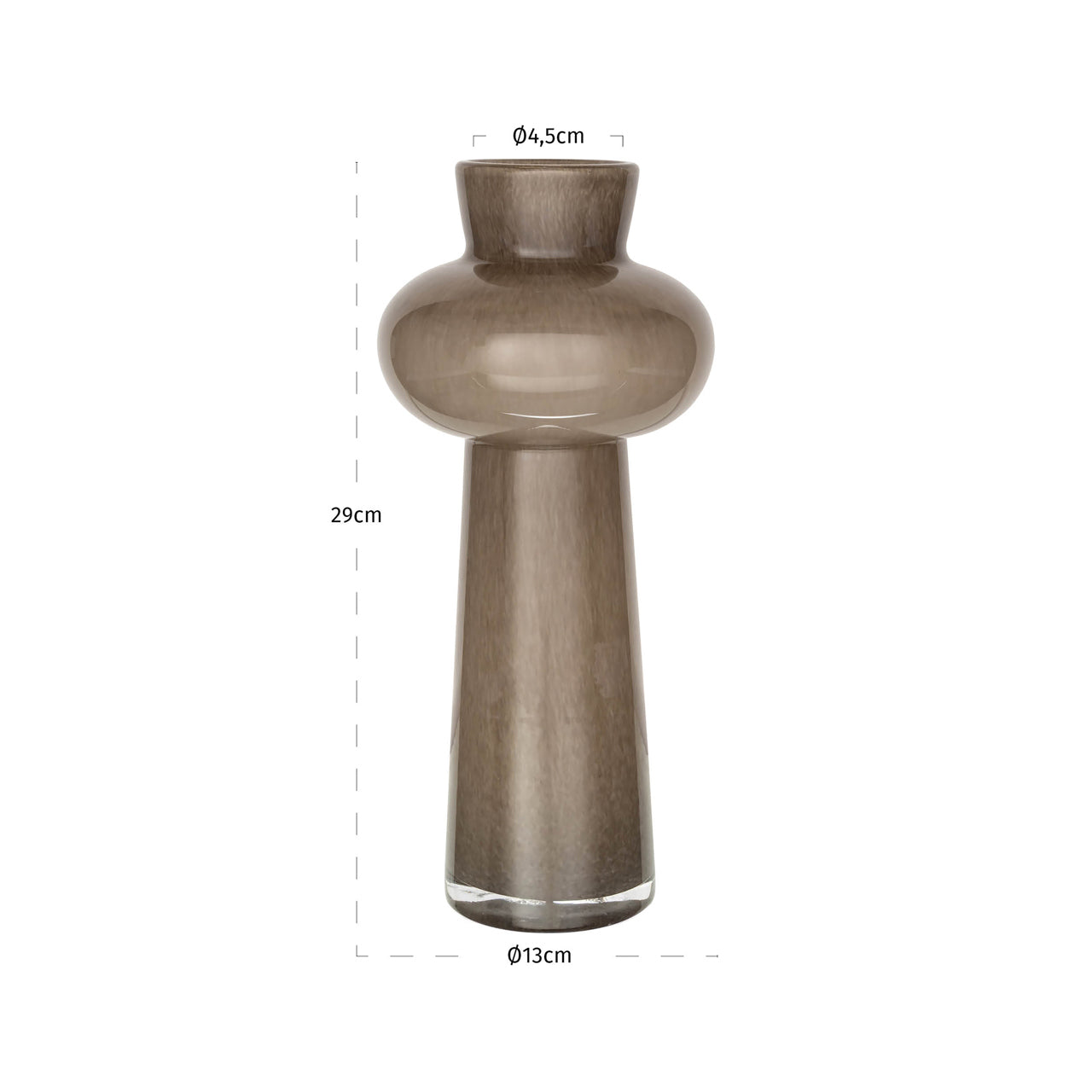 Vase Lunor taupe small by Richmond Interiors