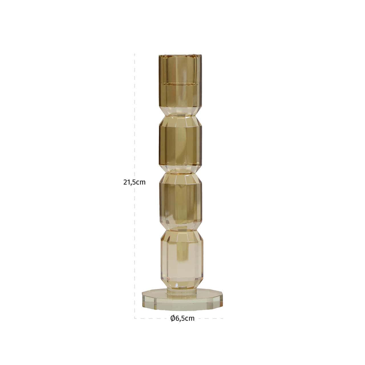 Dita Champagne Candle Holder - Small by Richmond Interiors