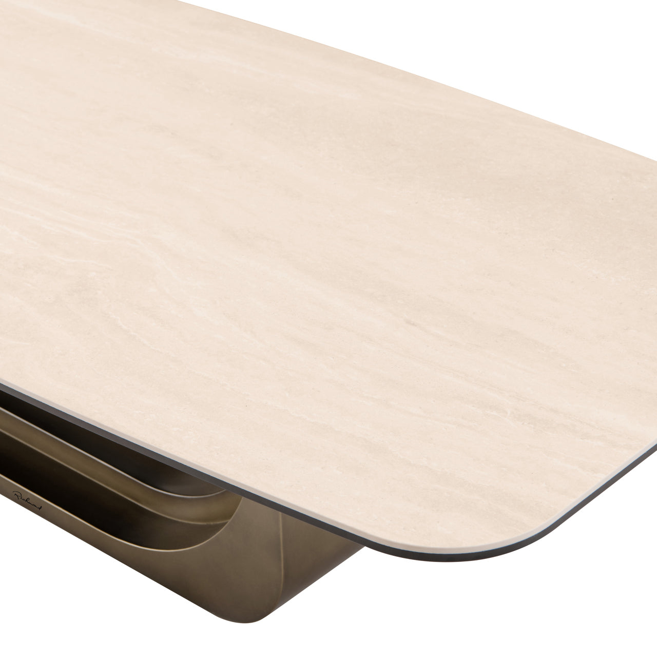 Maxfield Beige Ceramic Coffee Table by Richmond Interiors