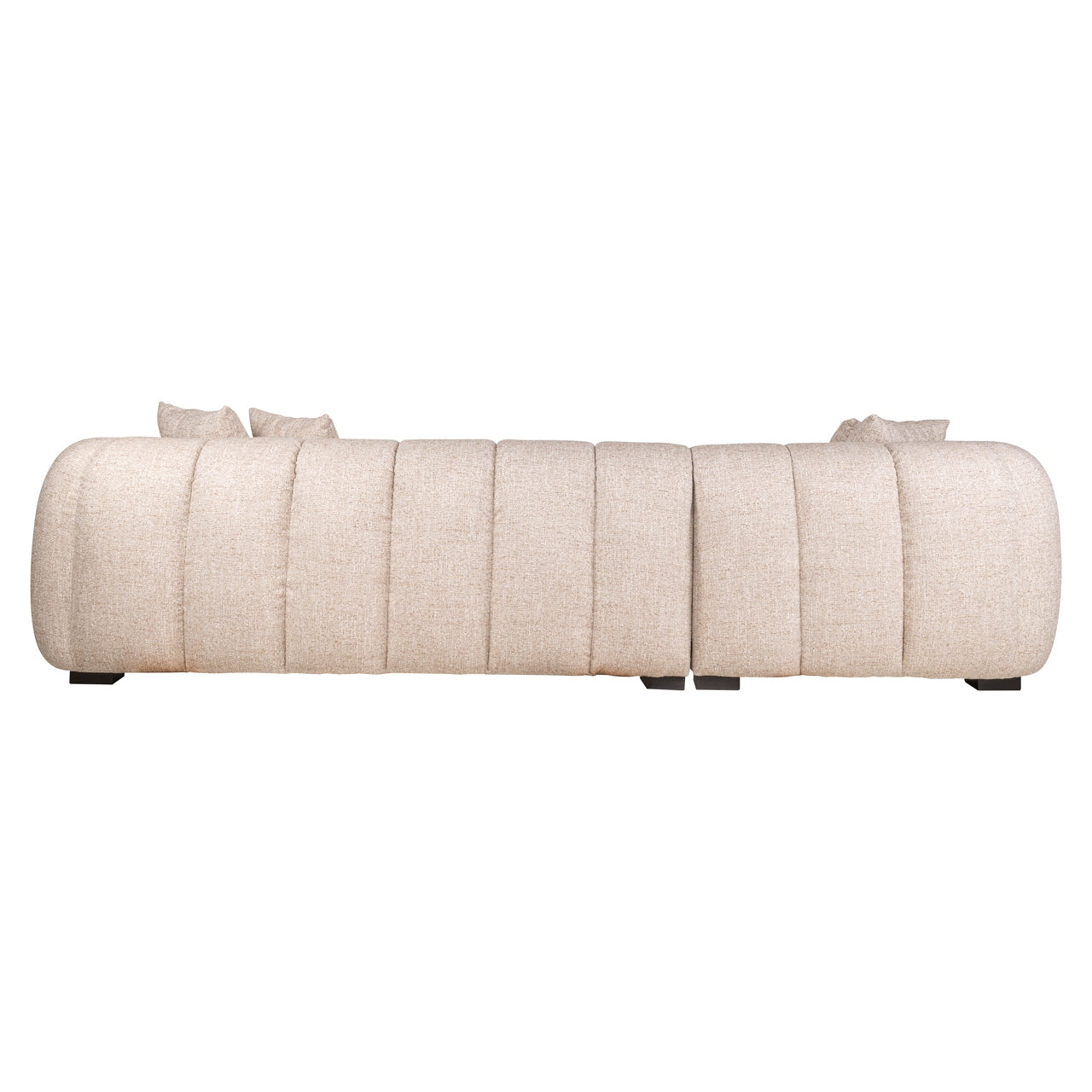 Novaro Cream Tweed Lounge Sofa - Left by Richmond Interiors