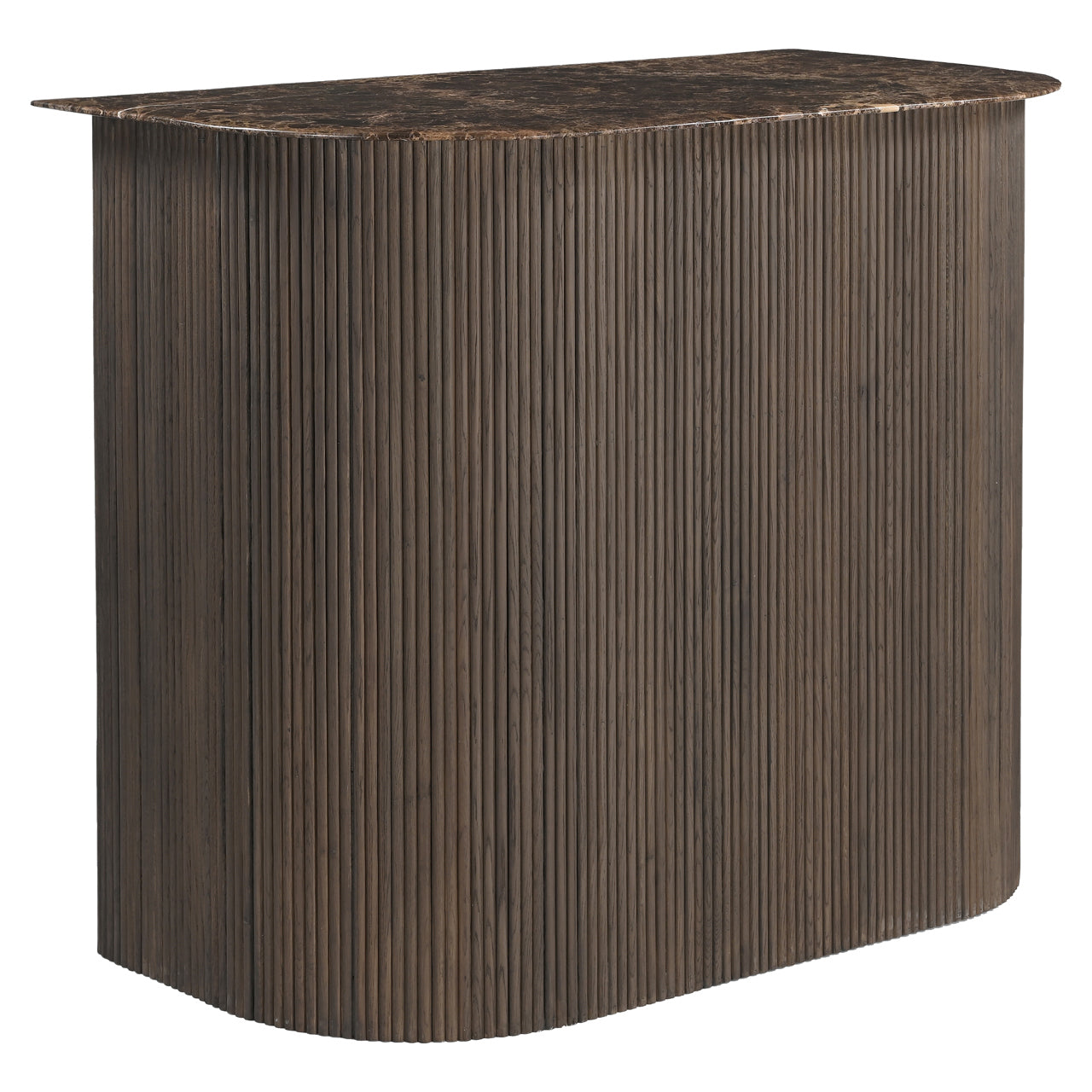 Castello Smoked Charcoal & Marble Top Bar by Richmond Interiors
