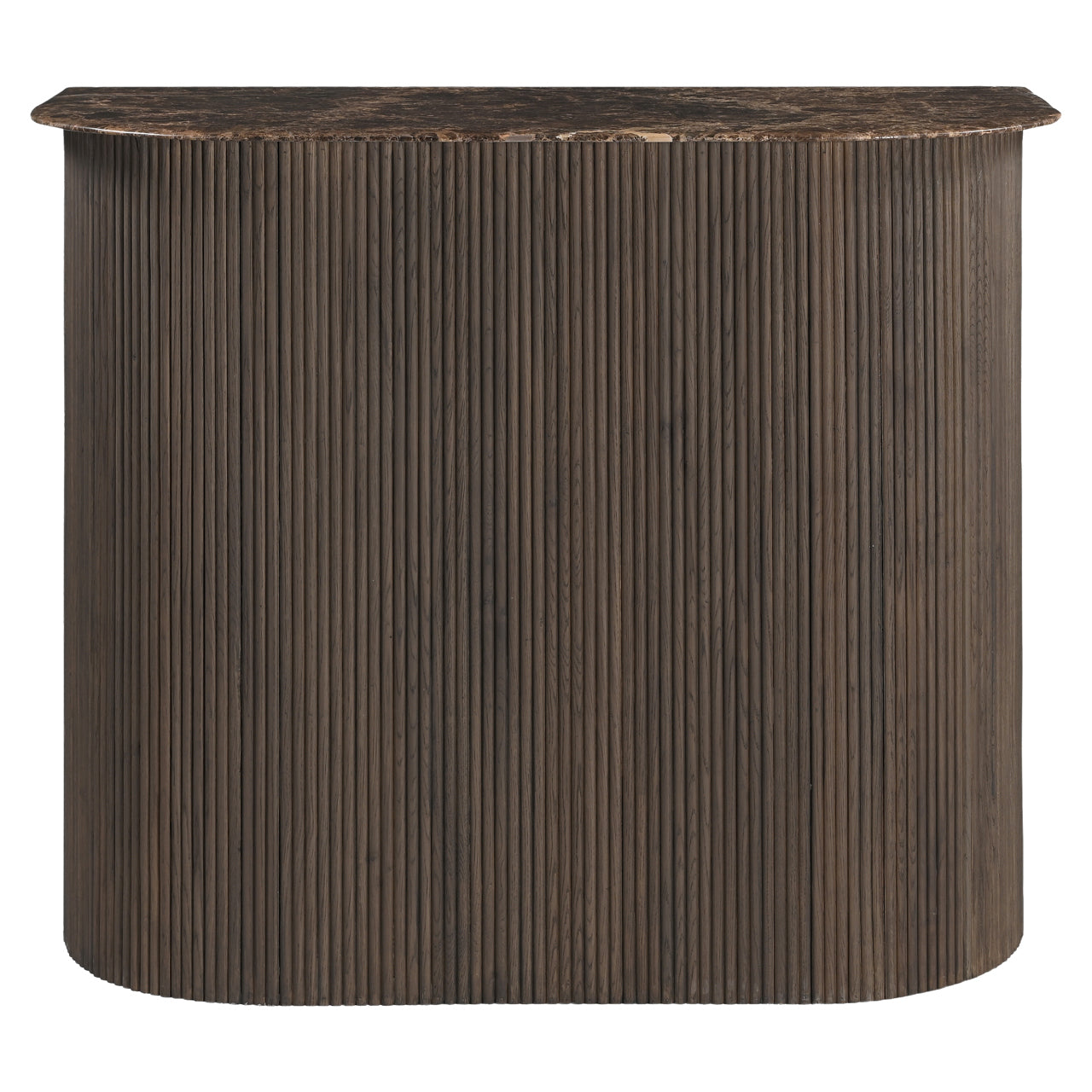 Castello Smoked Charcoal & Marble Top Bar by Richmond Interiors