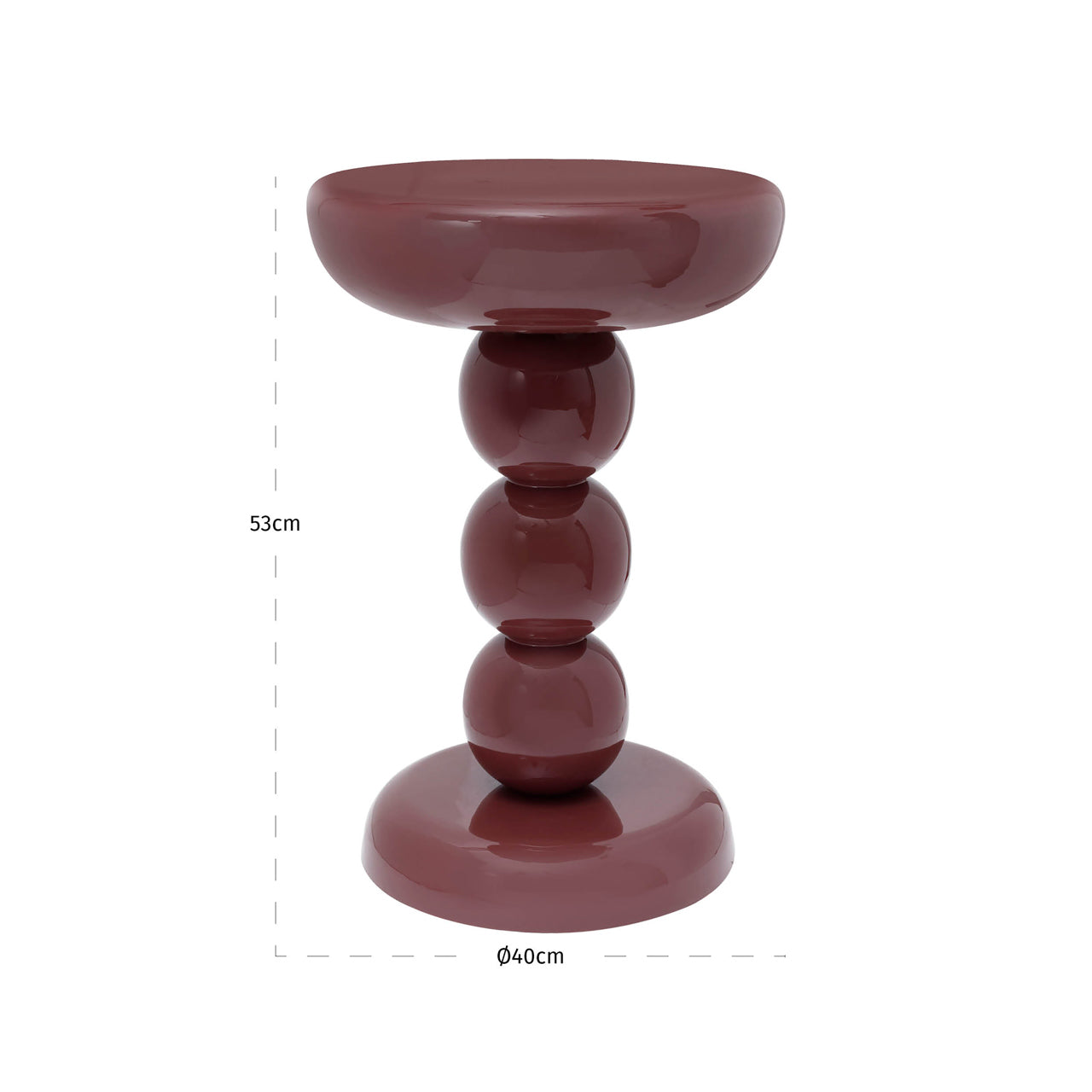 End table Reid burgundy by Richmond Interiors