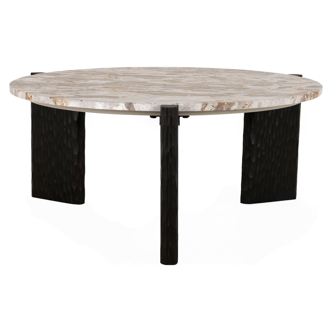 Kato Natural Marble & Mango Wood Coffee Table by Richmond Interiors