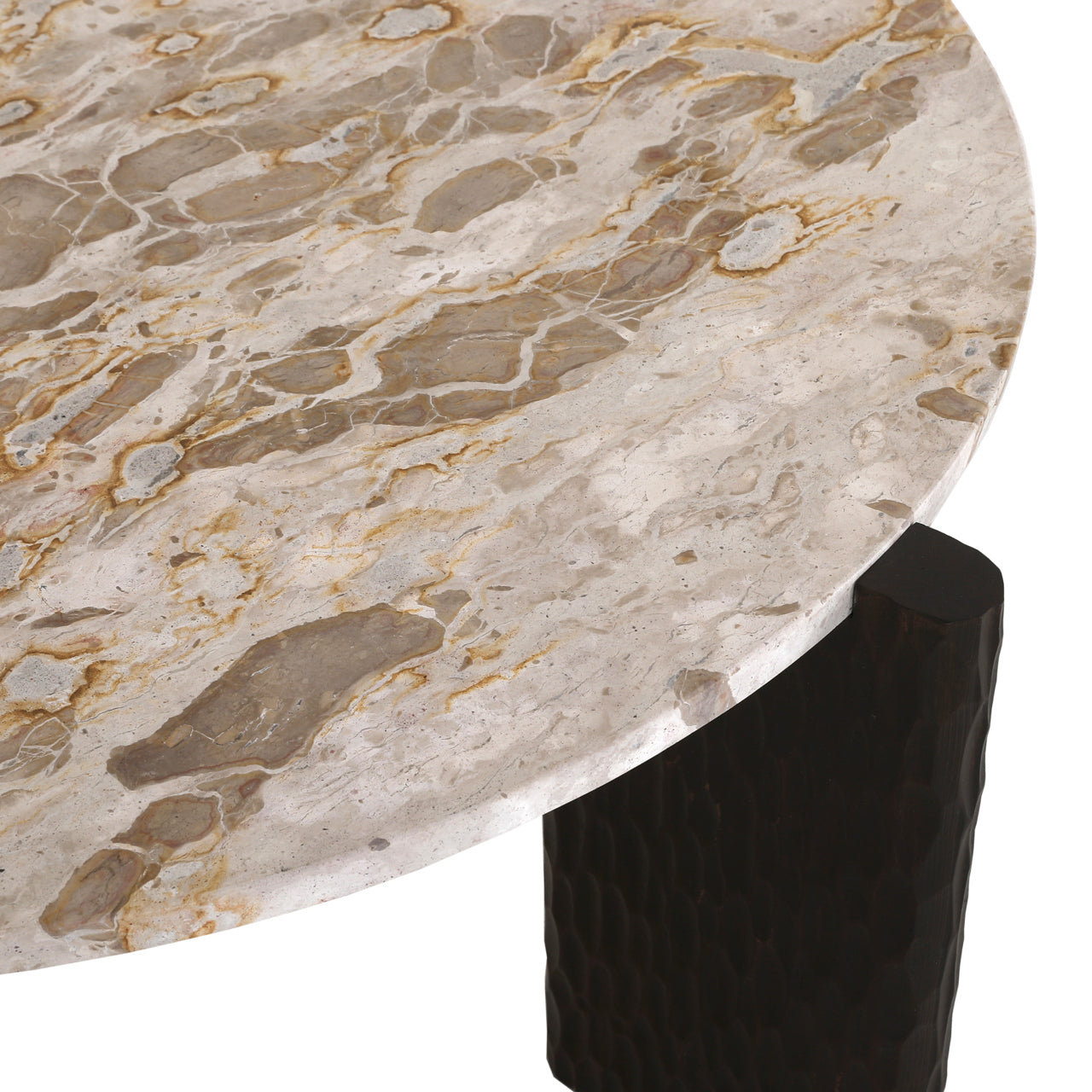 Kato Natural Marble & Mango Wood Coffee Table by Richmond Interiors
