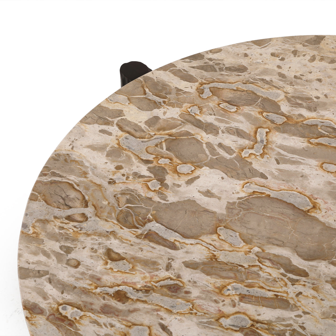Kato Natural Marble & Mango Wood Coffee Table by Richmond Interiors