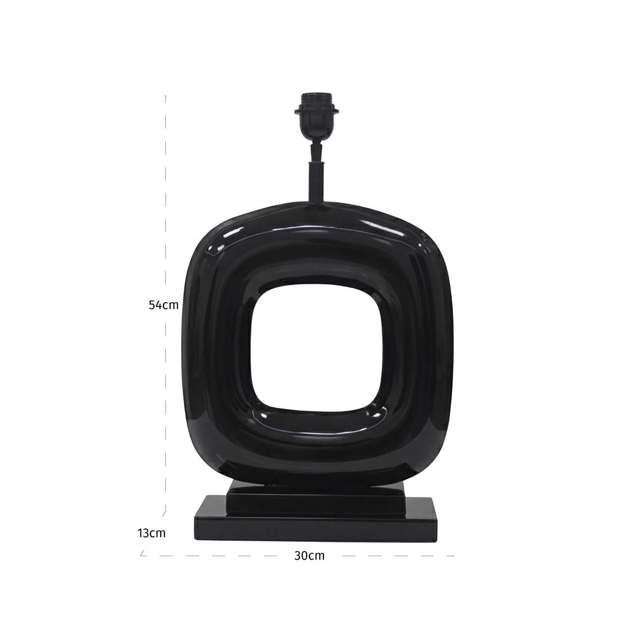 Rave Black Table Lamp (Base Only) by Richmond Interiors