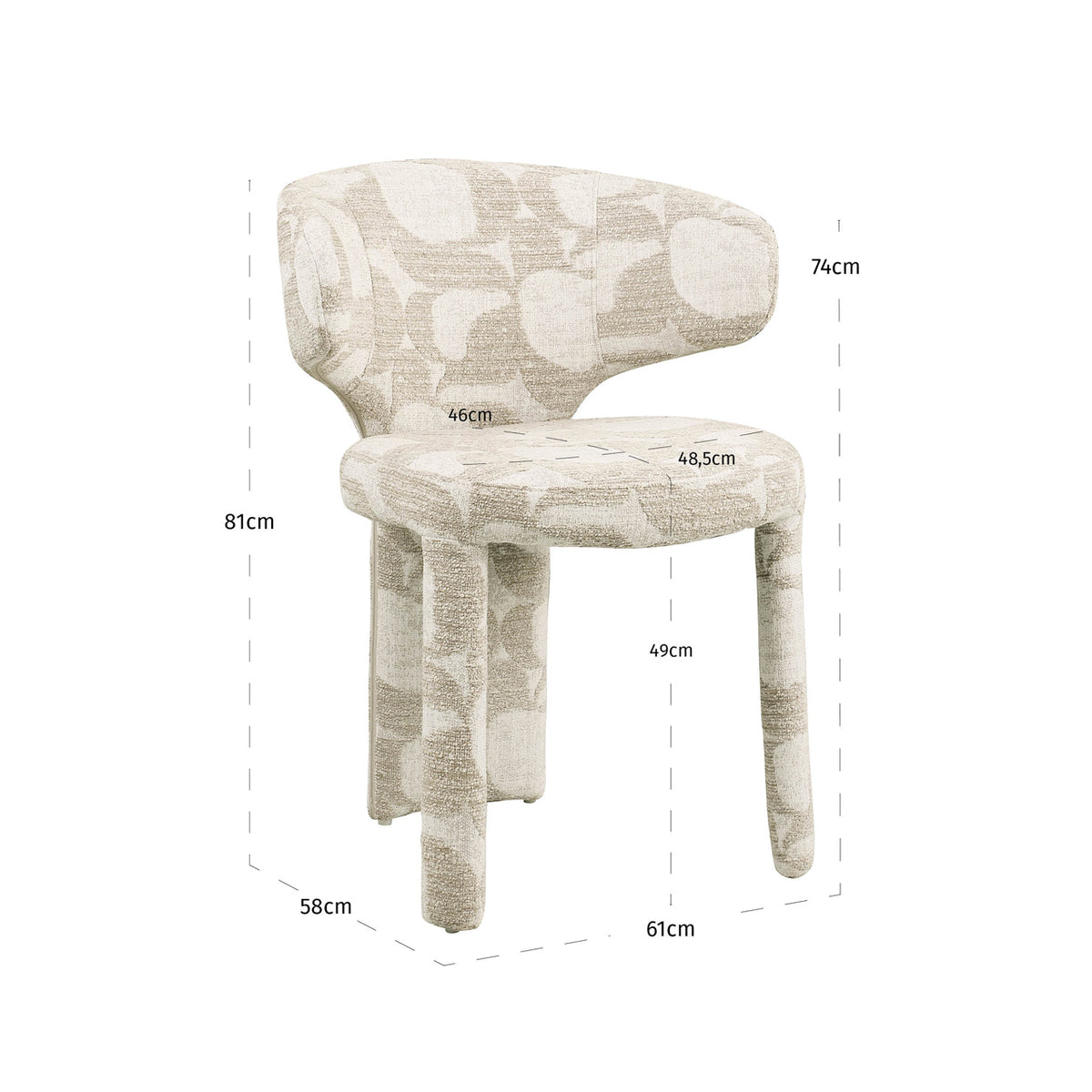 Dining chair Viola natural oasis by Richmond Interiors