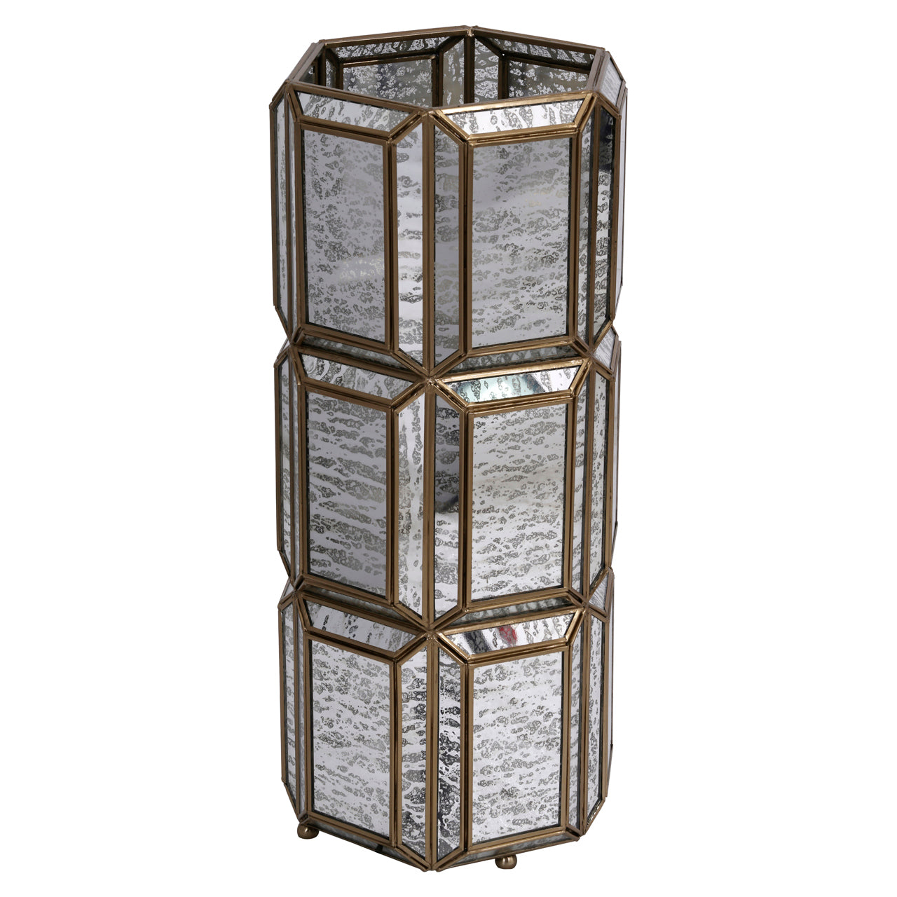 Yael Antique Brass Glass Table Lamp by Richmond Interiors