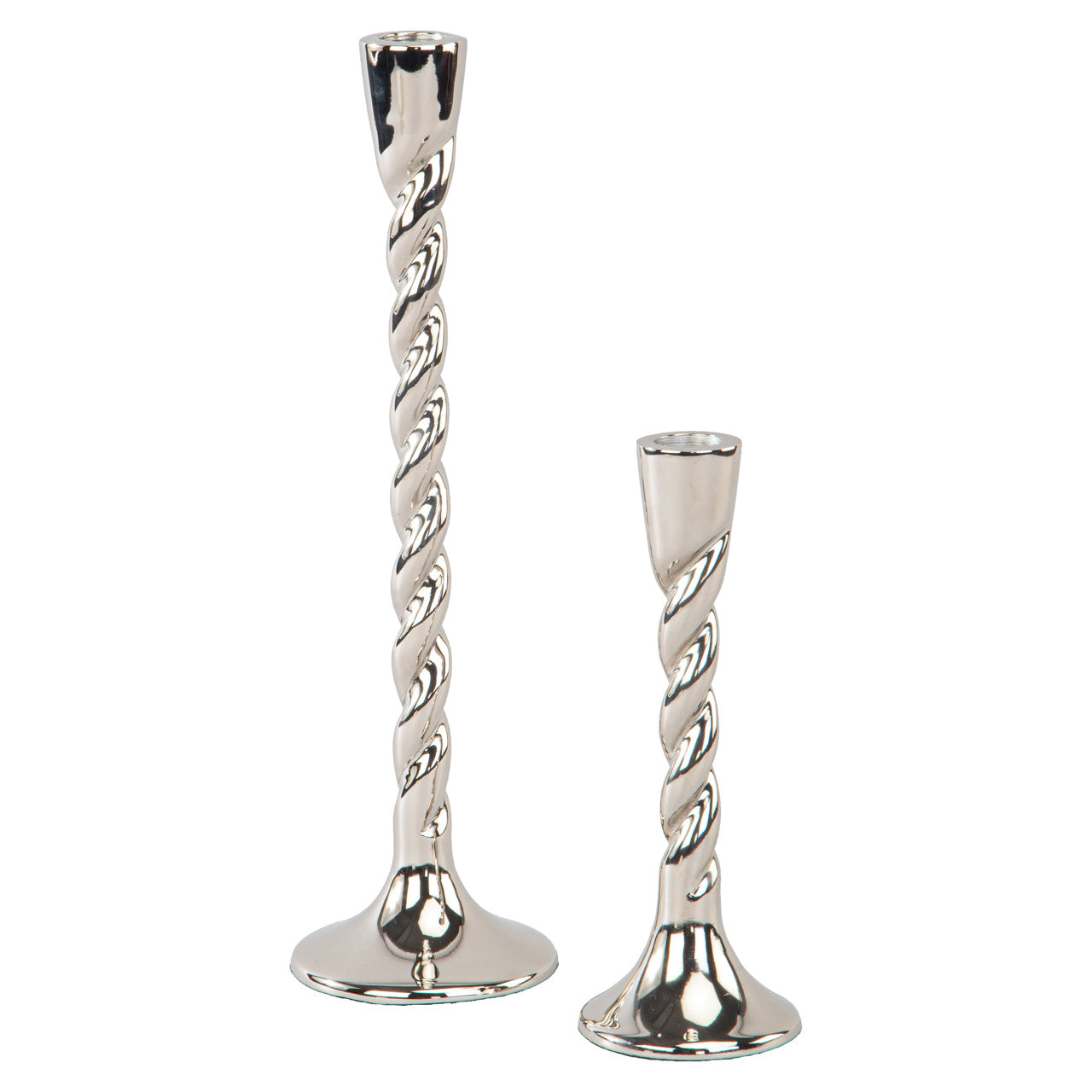 Crillon Silver Candle Holder - Small by Richmond Interiors