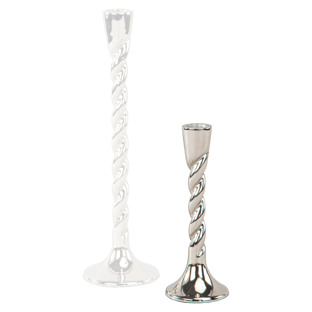 Crillon Silver Candle Holder - Small by Richmond Interiors