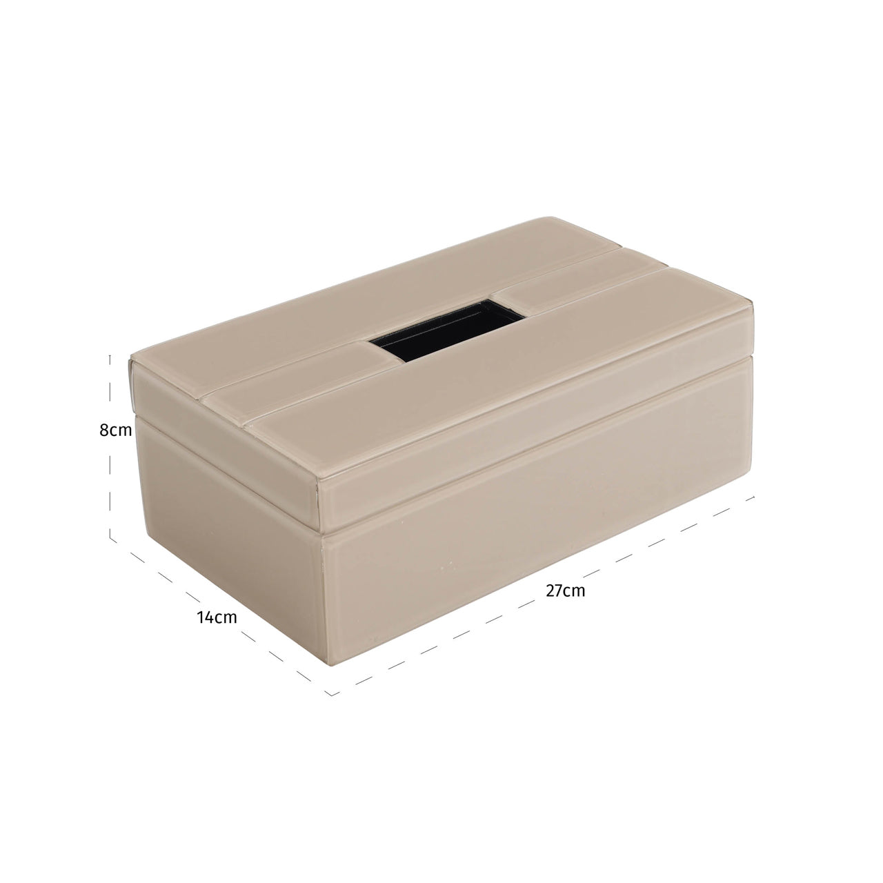 Viper Taupe Tissue Box by Richmond Interiors
