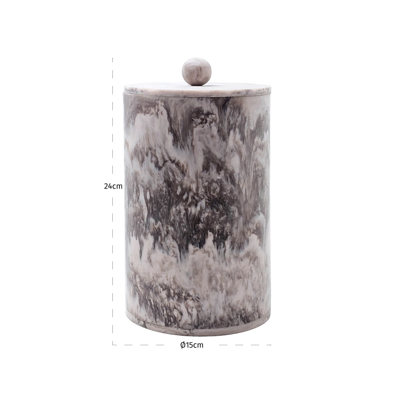 Rosaline Chocolate Brown Storage Jar - Small by Richmond Interiors