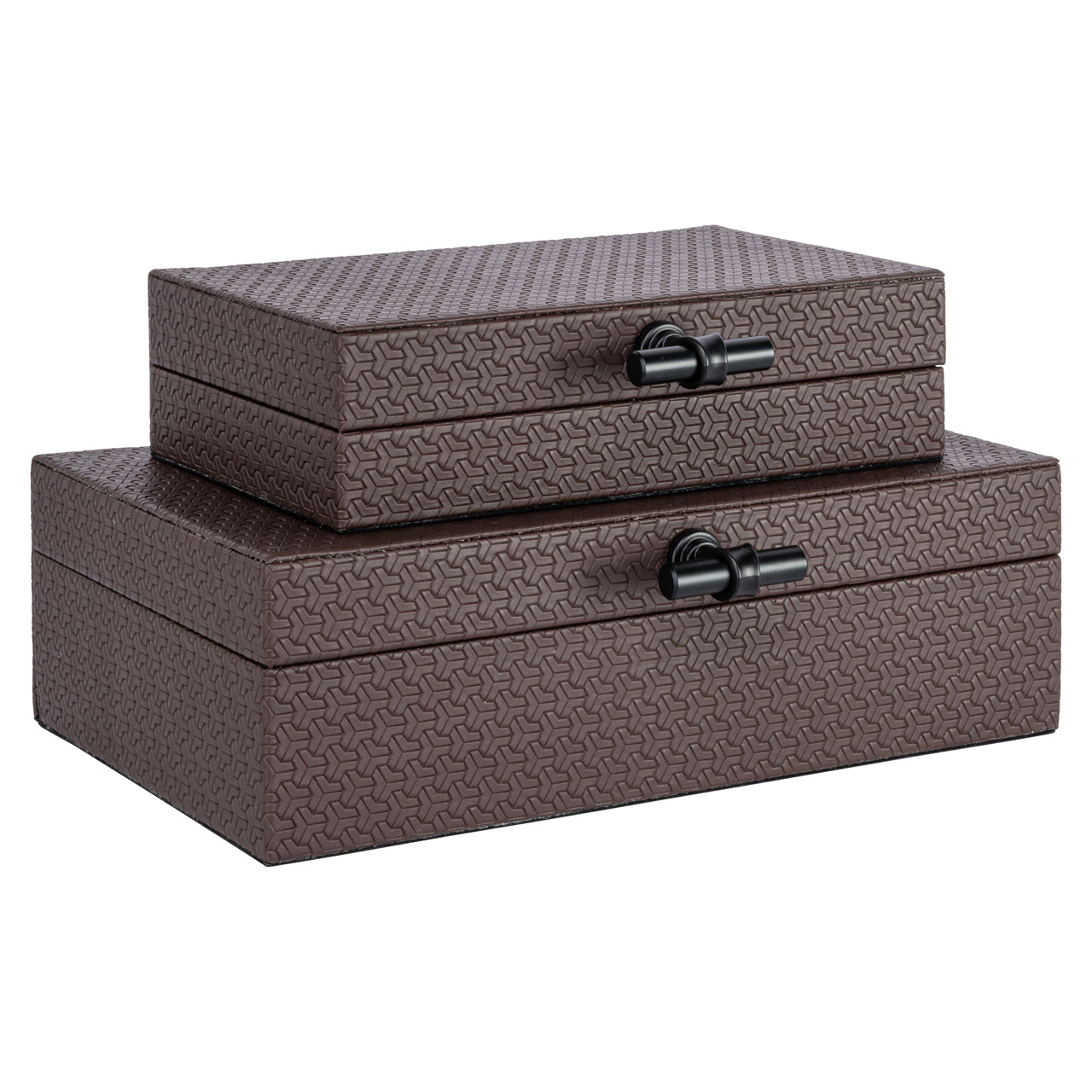 Billie Dark Brown Storage Box - Large by Richmond Interiors