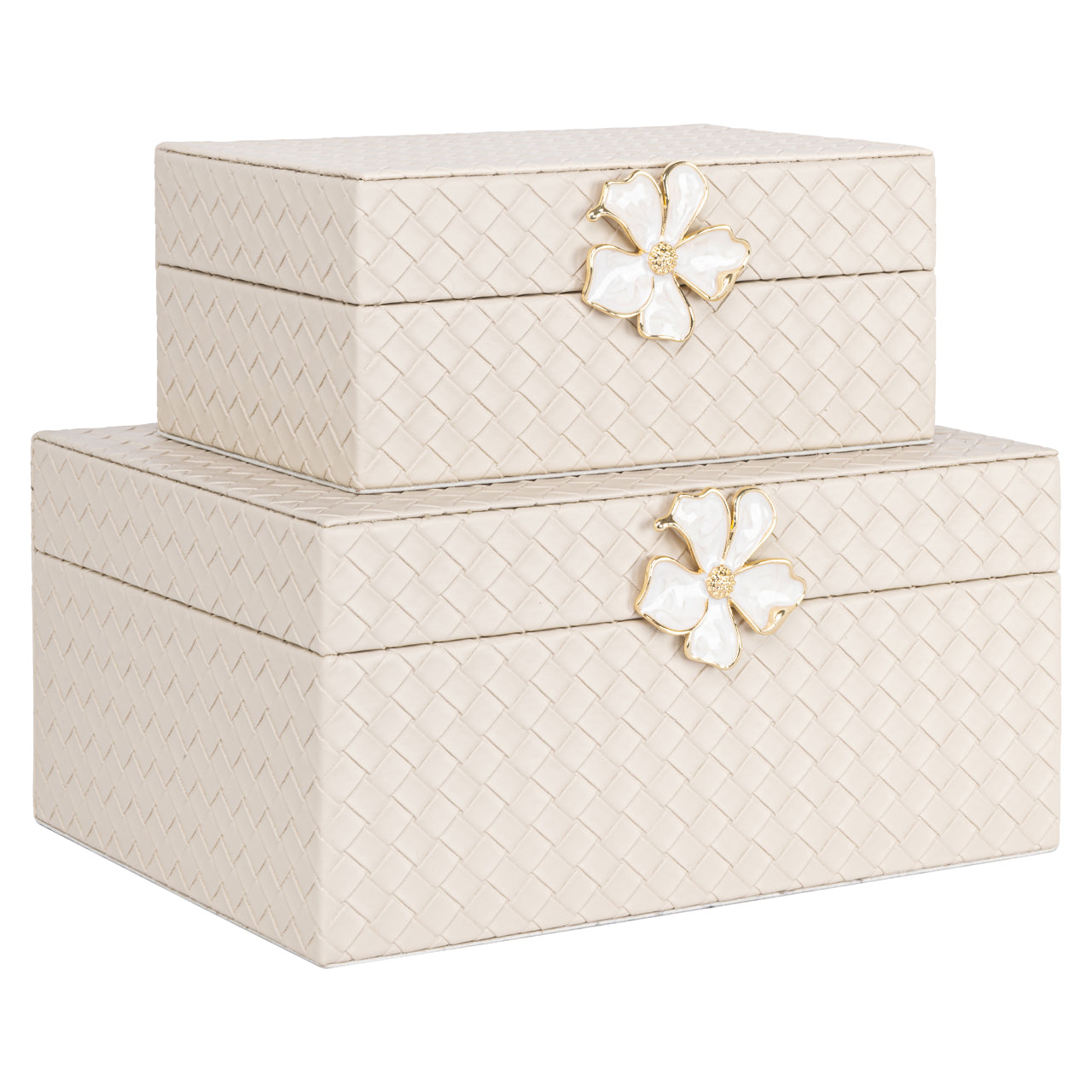 Lillie ivory Storage box - Small by Richmond Interiors