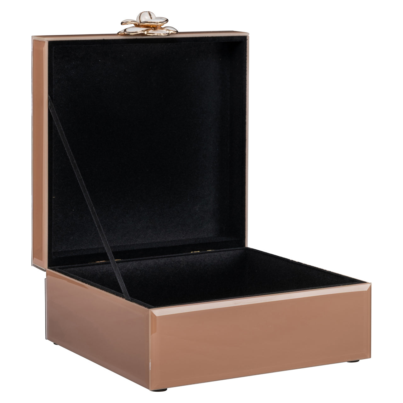 Floral Brown Storage box - small by Richmond Interiors