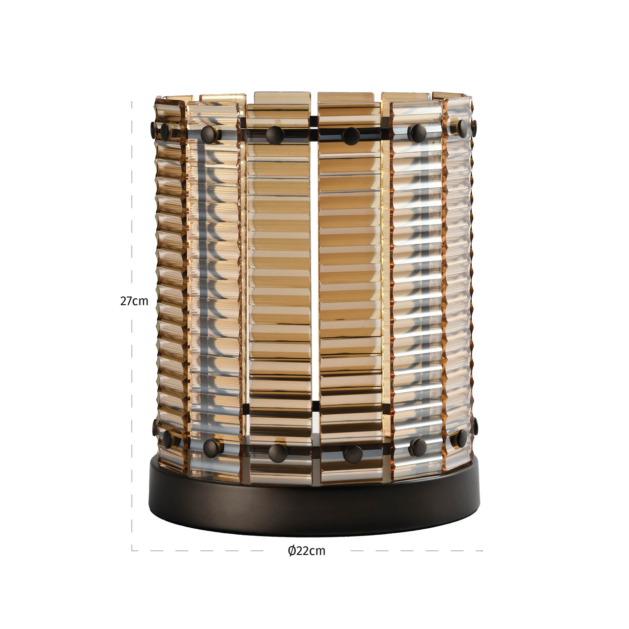 Crane Brown Hurricane Light - Small by Richmond Interiors