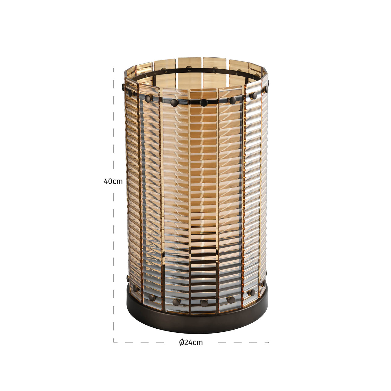 Crane Brown Hurricane Light - Large by Richmond Interiors