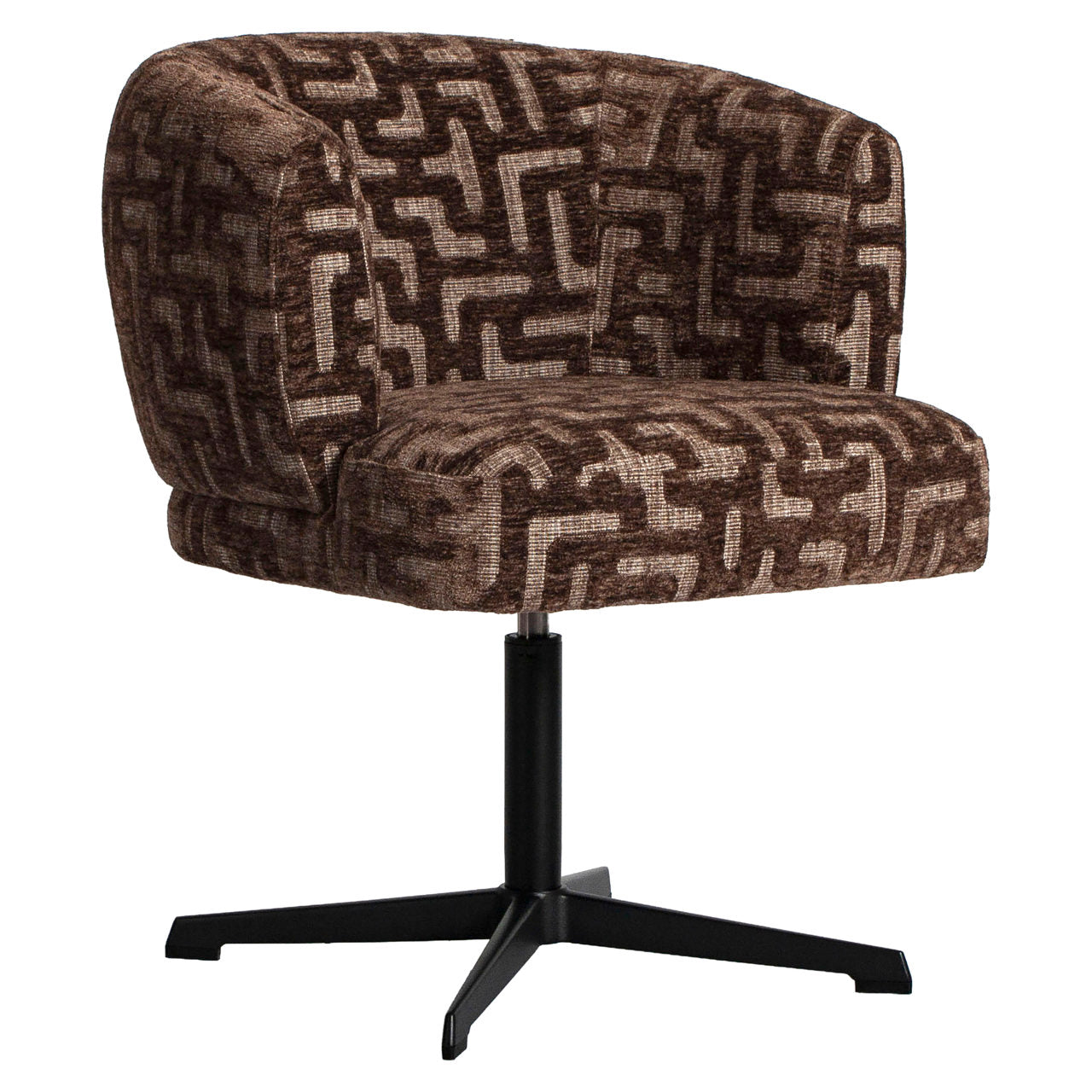 Dinan Brown Labyrinth Dining Chair by Richmond Interiors