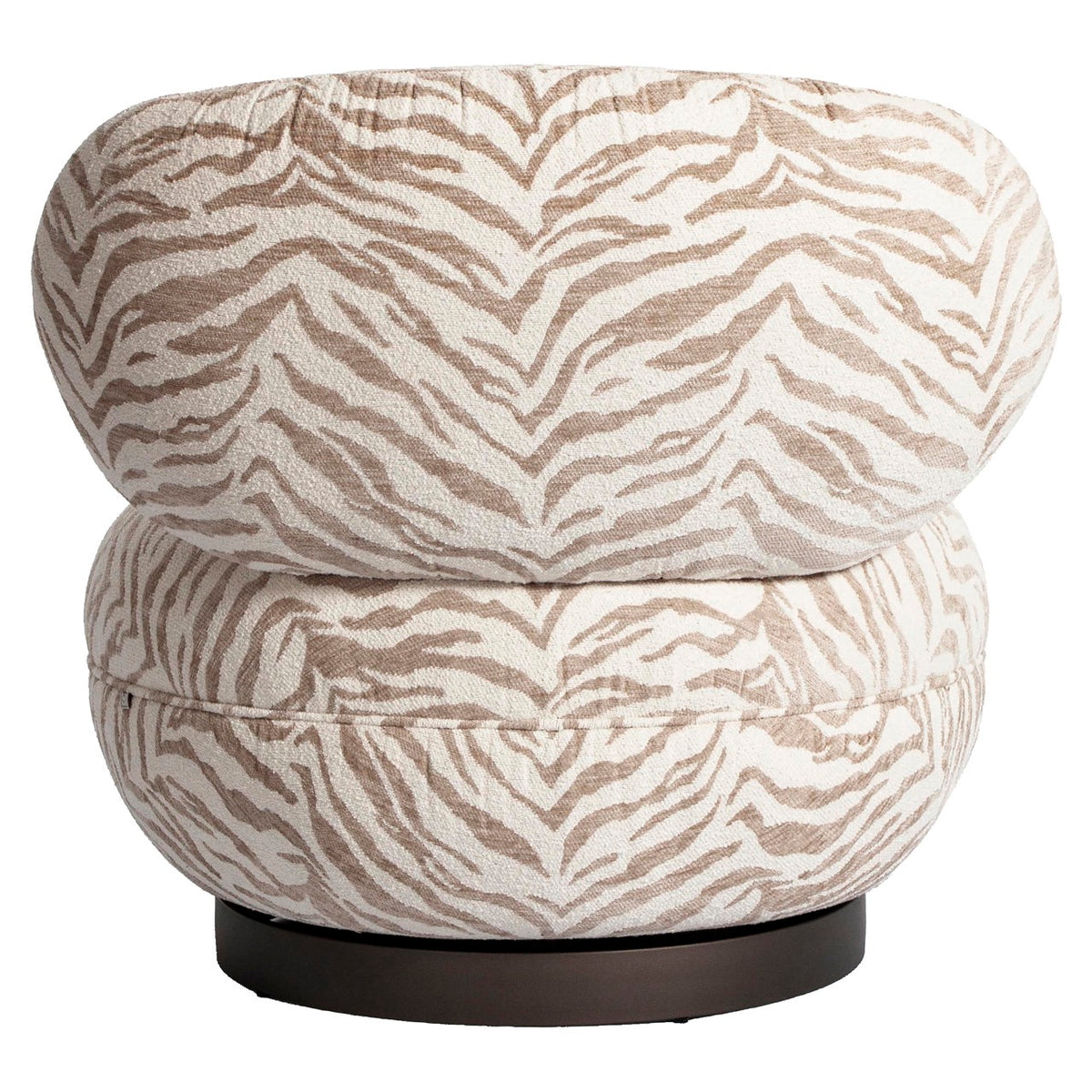 Lounge chair Jace beige tiger swivel by Richmond Interiors